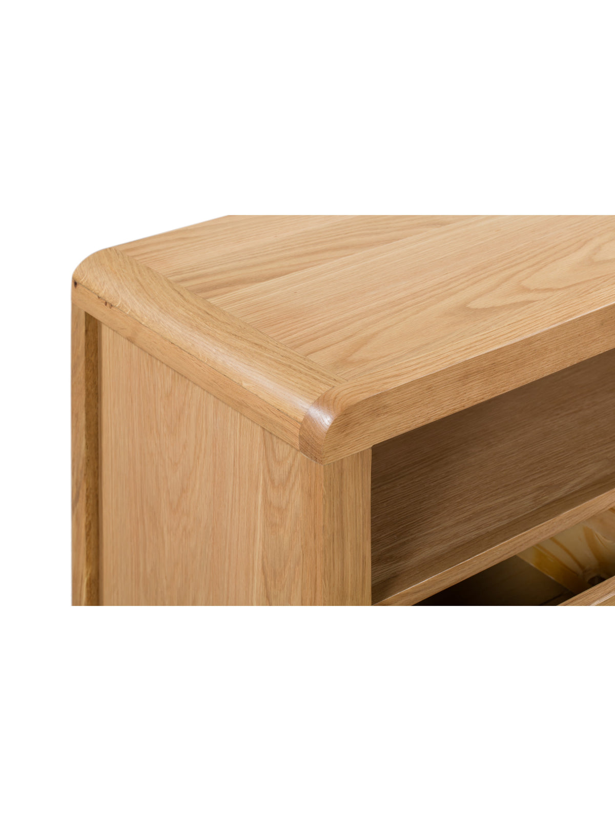 Curve Oak TV Unit