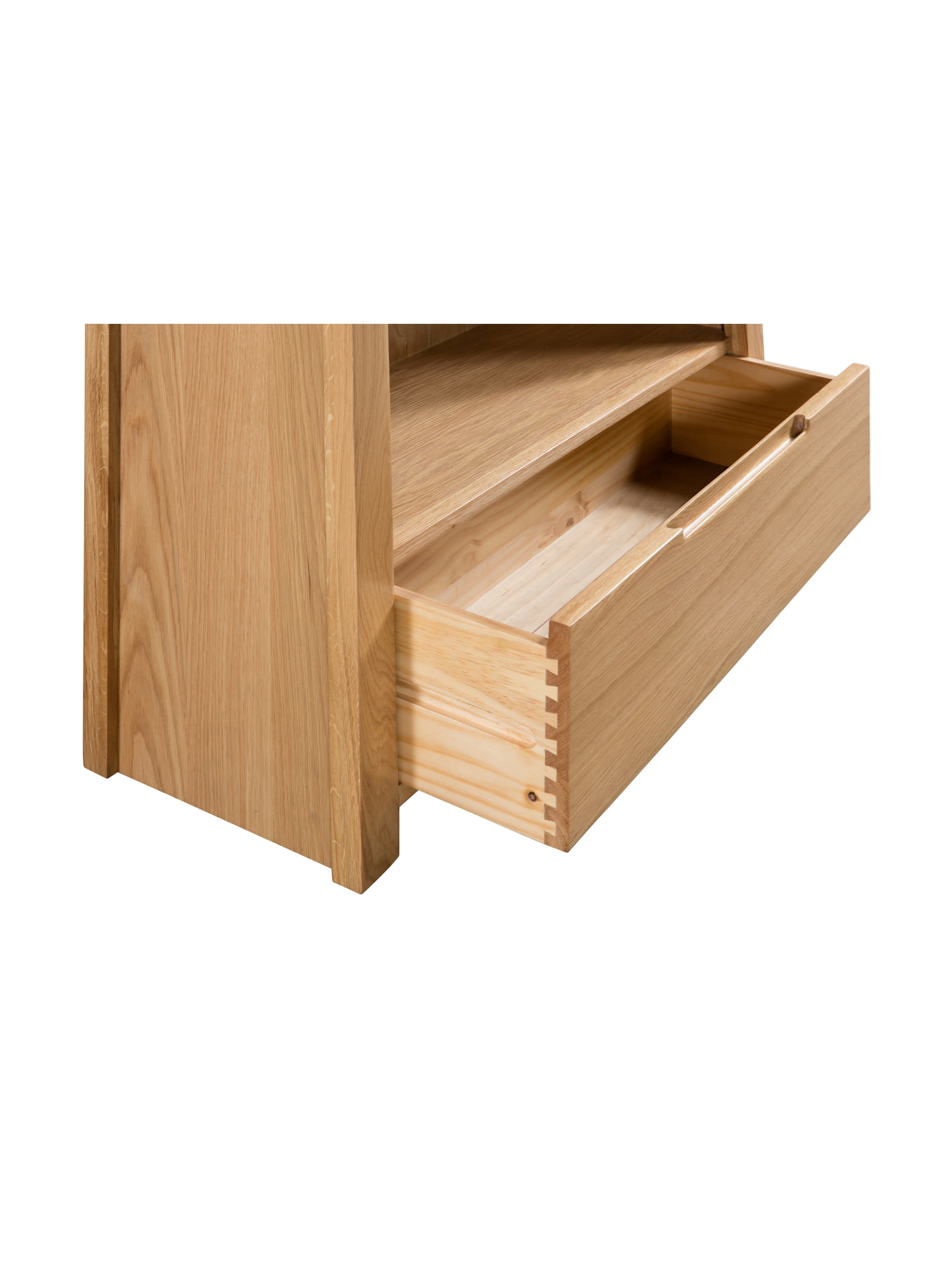 Curve Oak TV Unit