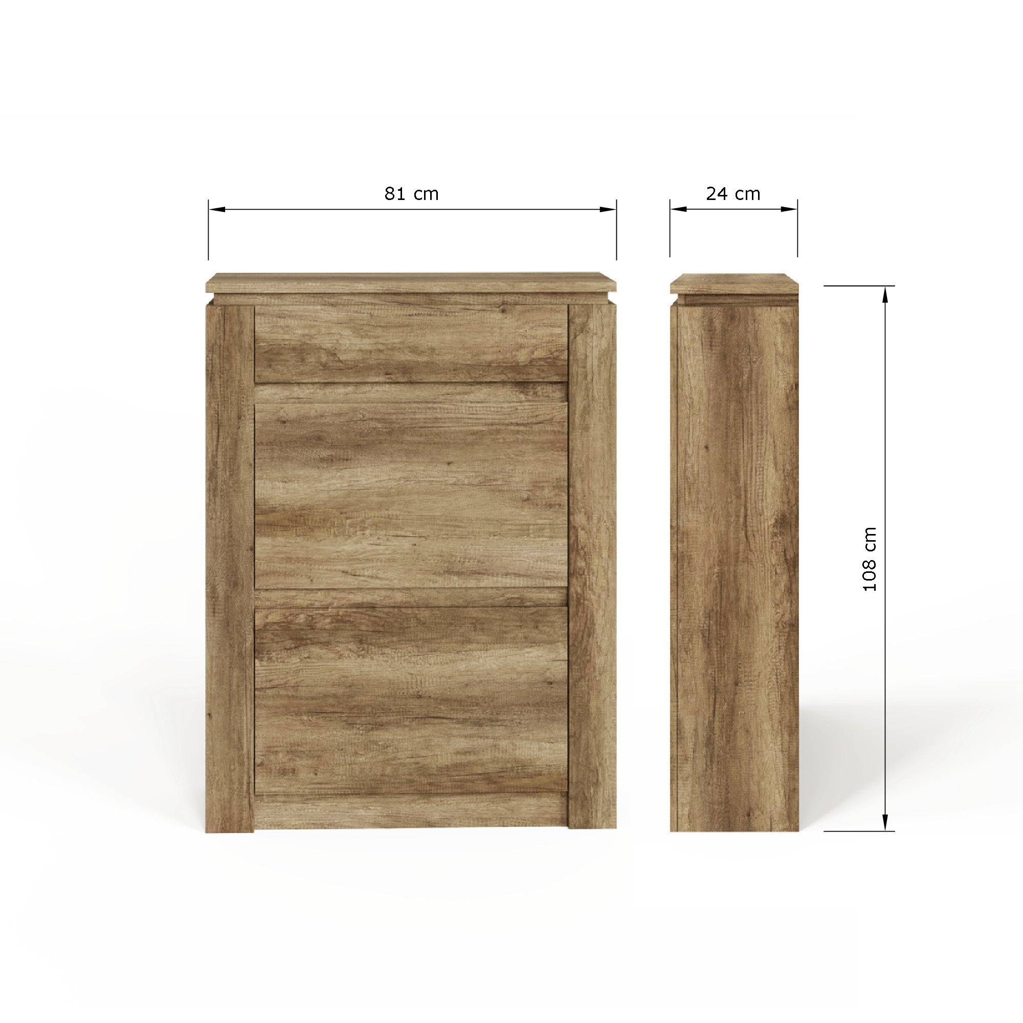 Canyon Oak Shoe Cabinet - GFW – GFW, view 7