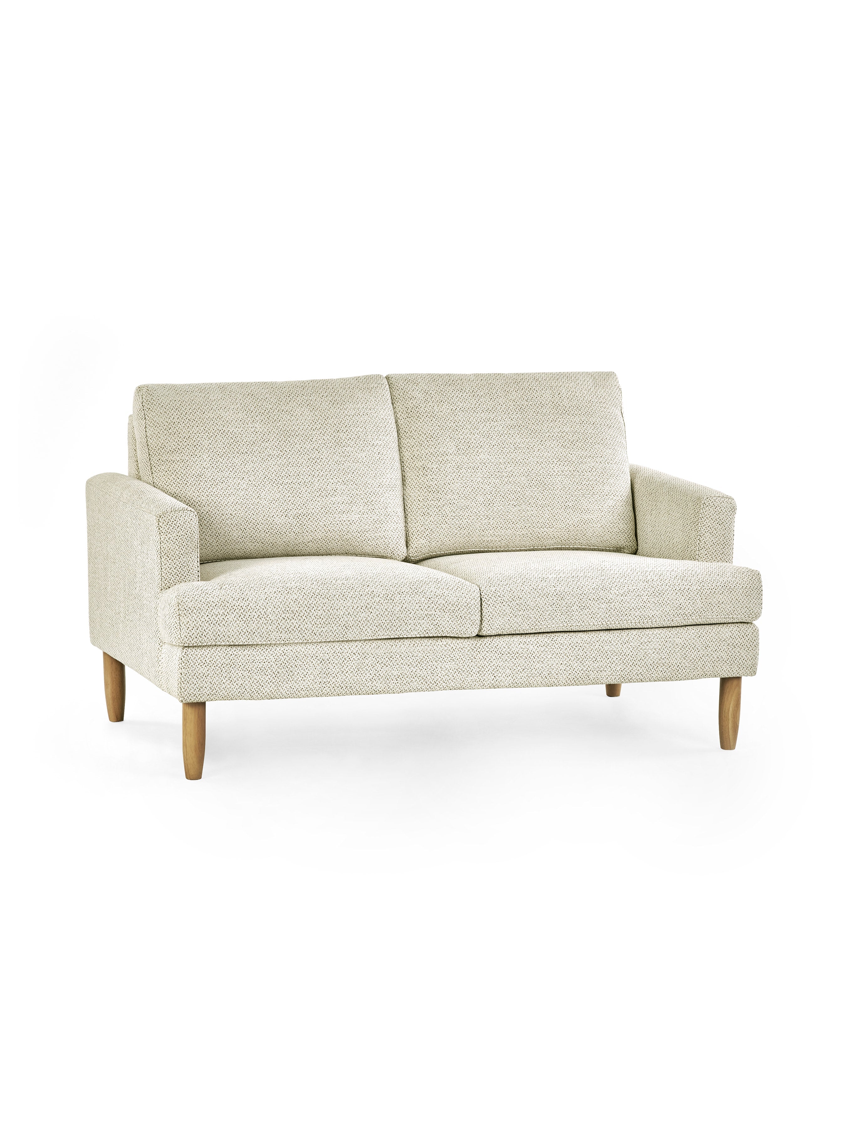 Daisy Beige Pearl Barley Upholstered Compact 2 Seater Sofa – Julian Bowen