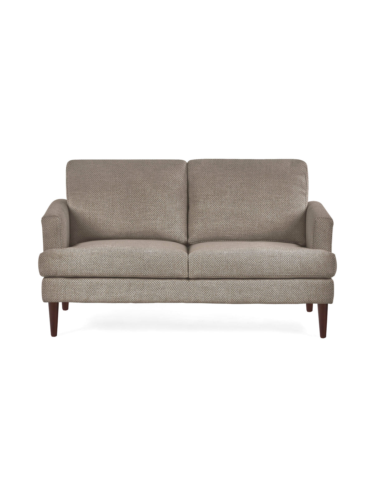 Daisy Coyote Grey Chenille Upholstered Compact 2 Seater Sofa