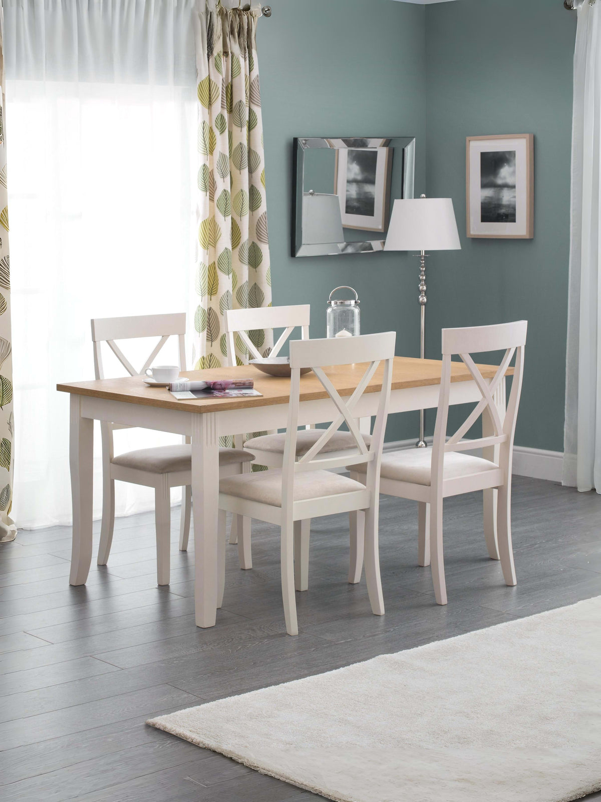 Davenport Oak/White Dining Table