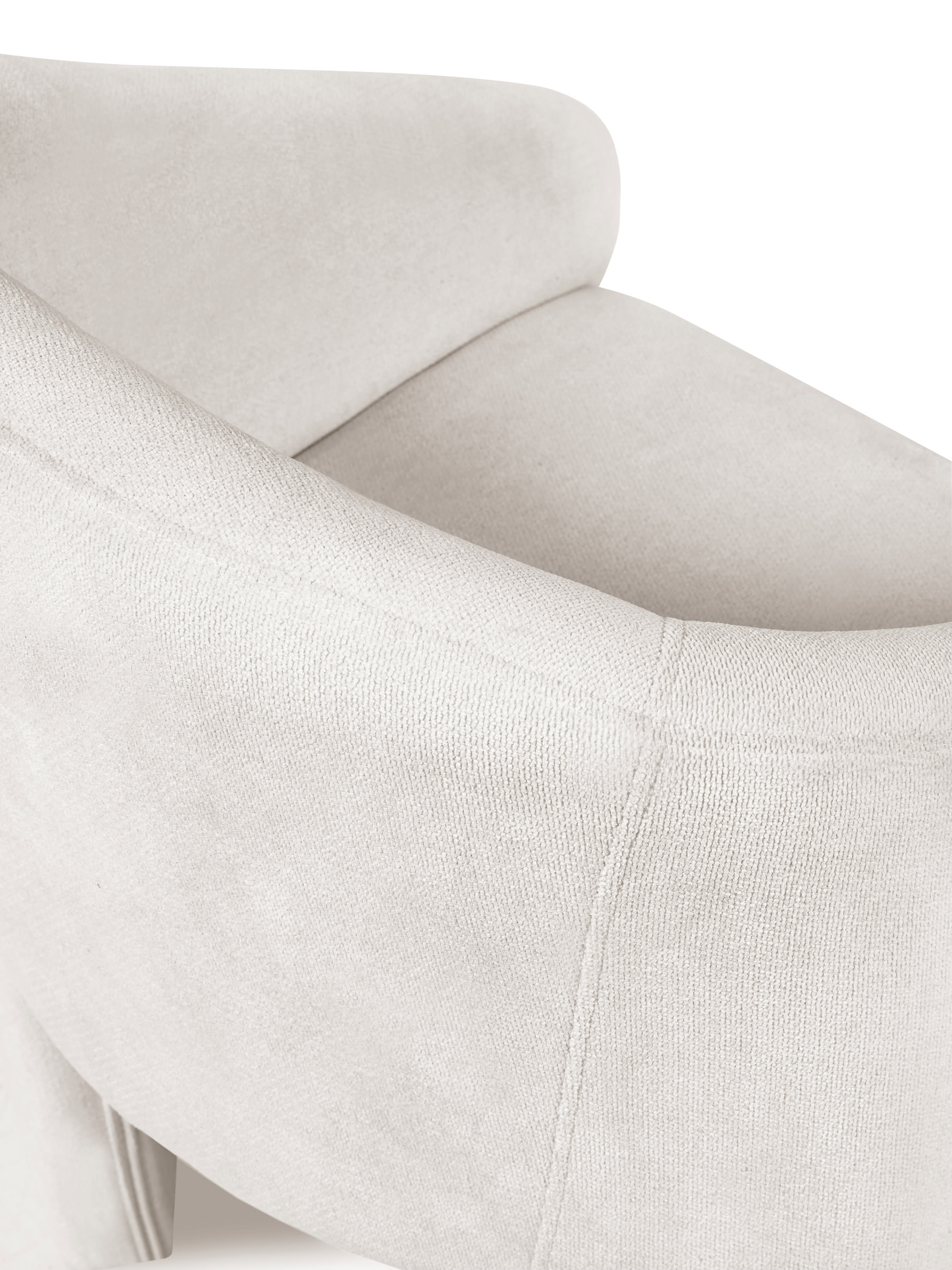 Elara Cream Chenille Upholstered Chair