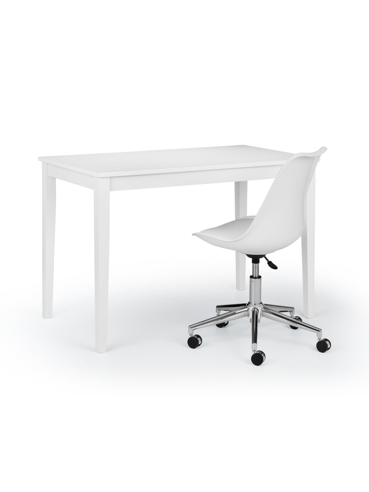 Erika Office Chair - White/Chrome
