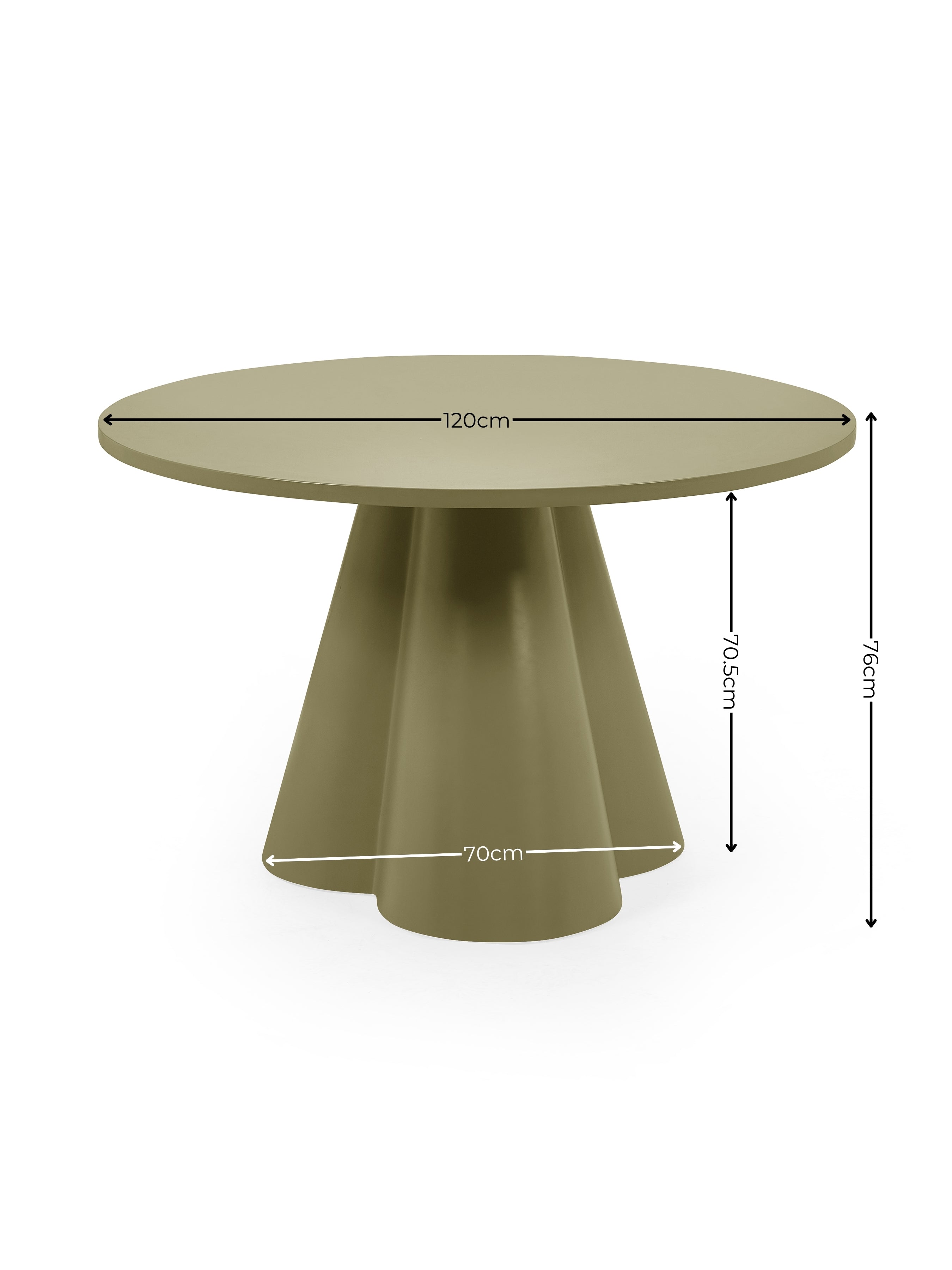 Fable Round Dining Table – Green
