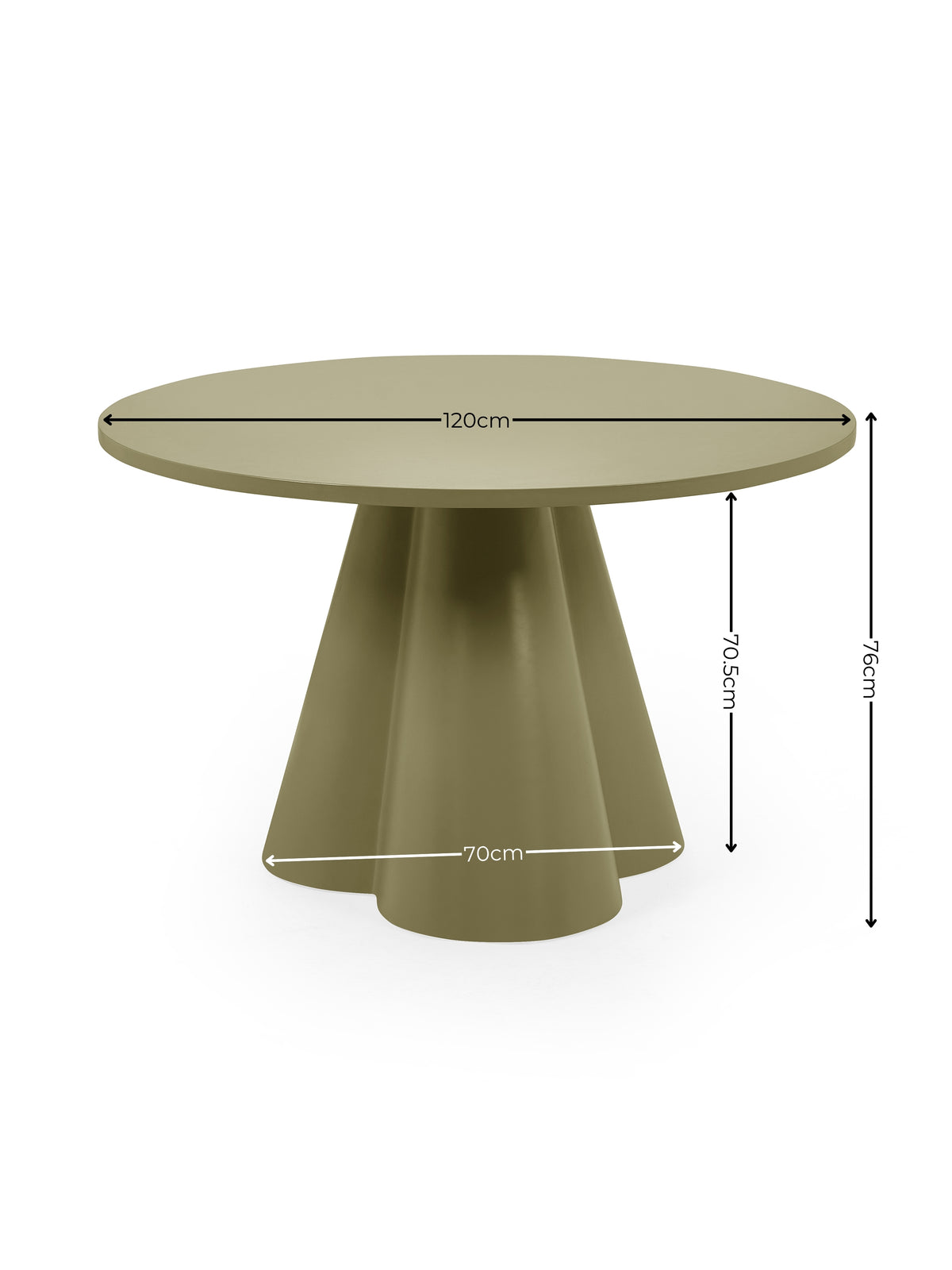 Fable Round Dining Table – Green