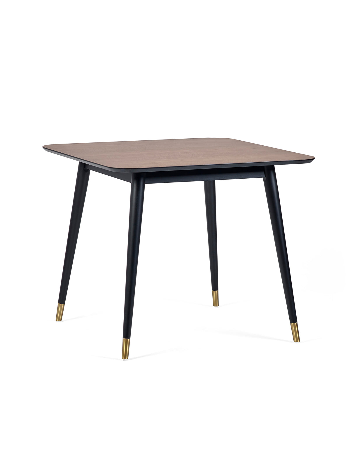 Findlay Square Dining Table - Walnut & Black