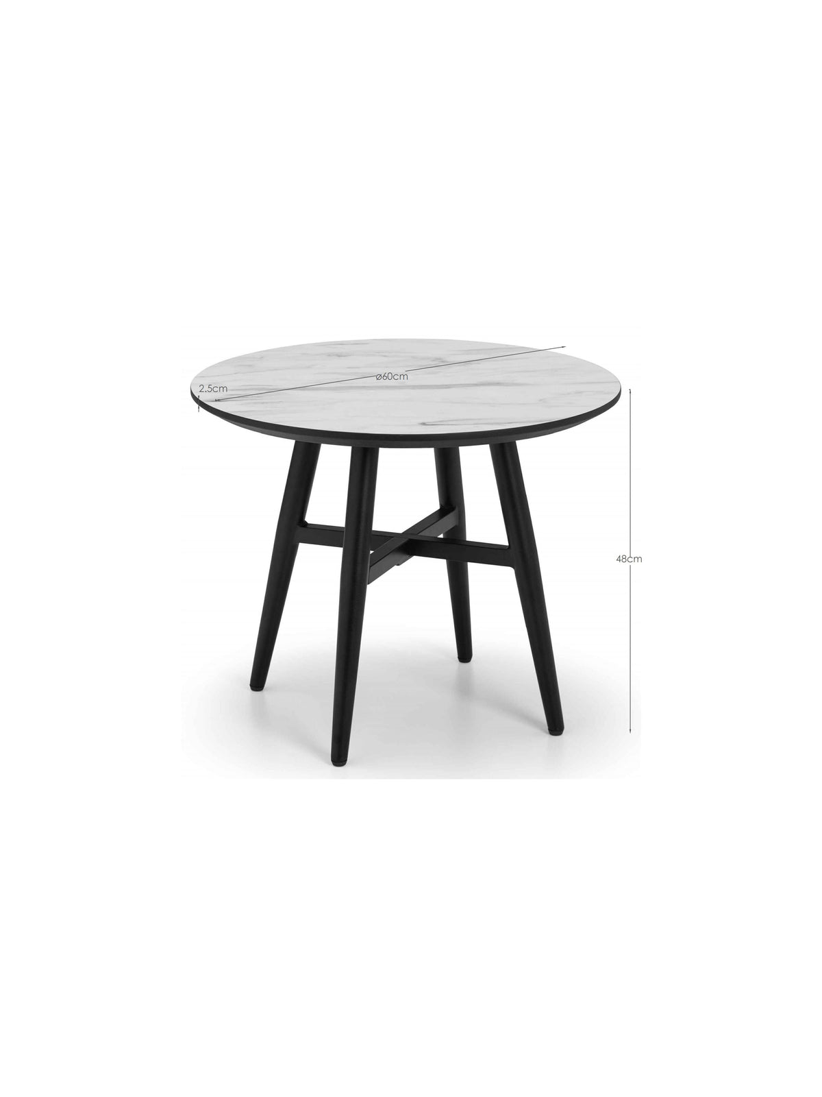 Firenze Marble Effect Lamp Table