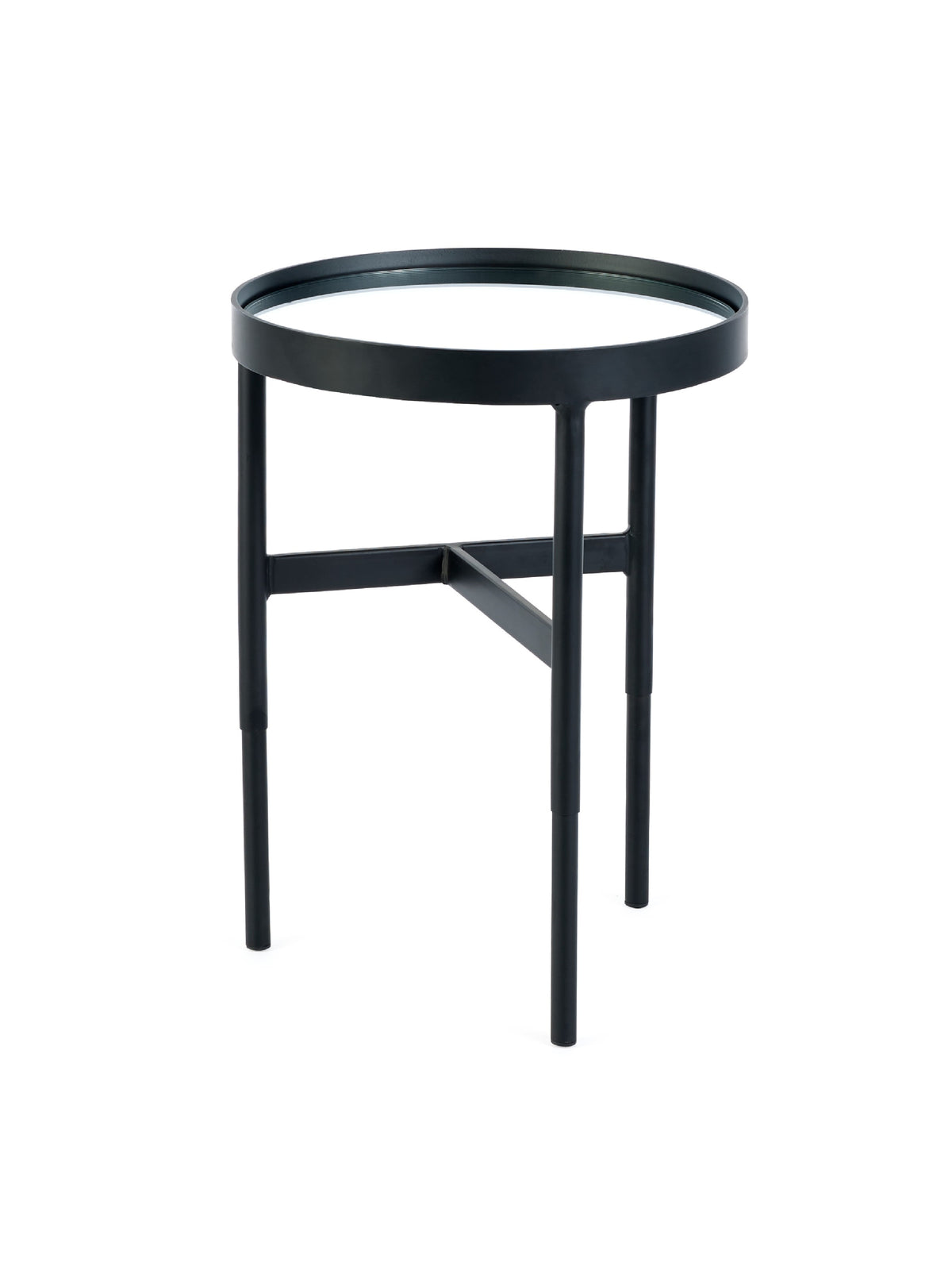 Franki Mirror Glass Lamp Table