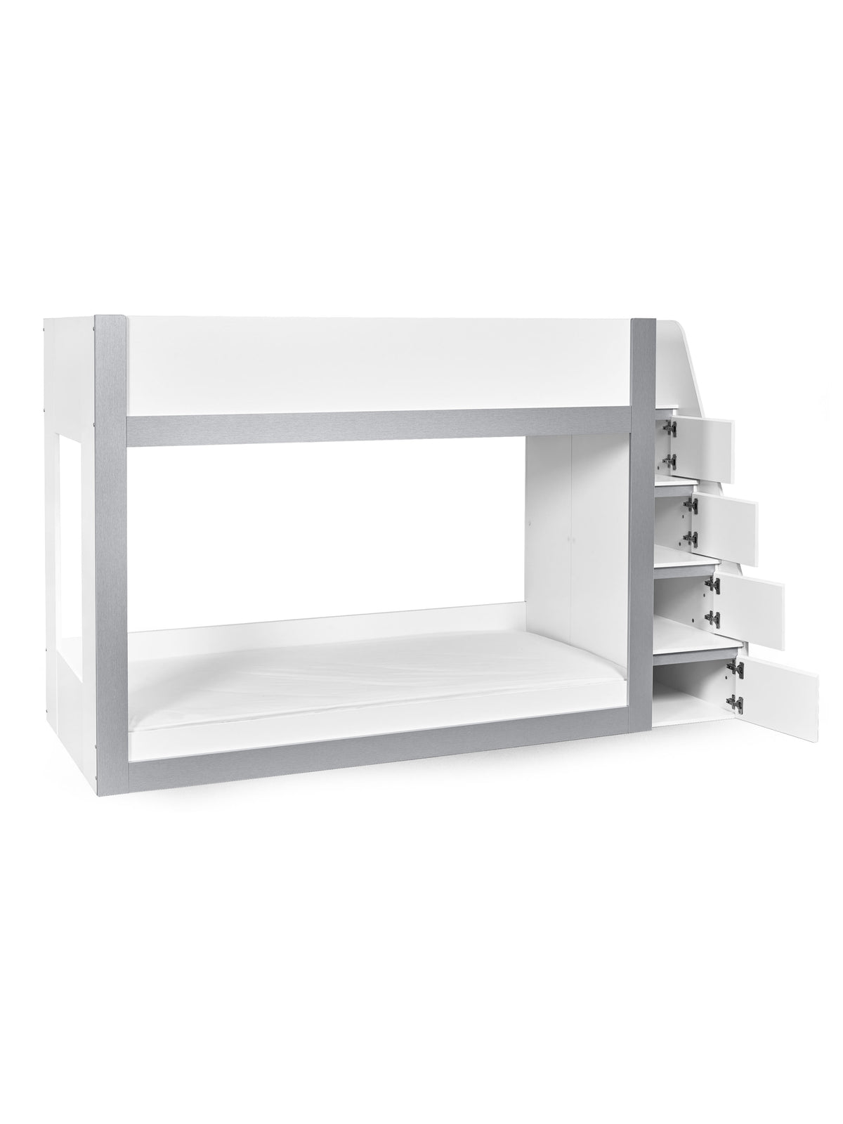 Gaia Bunk Bed - White and Silver