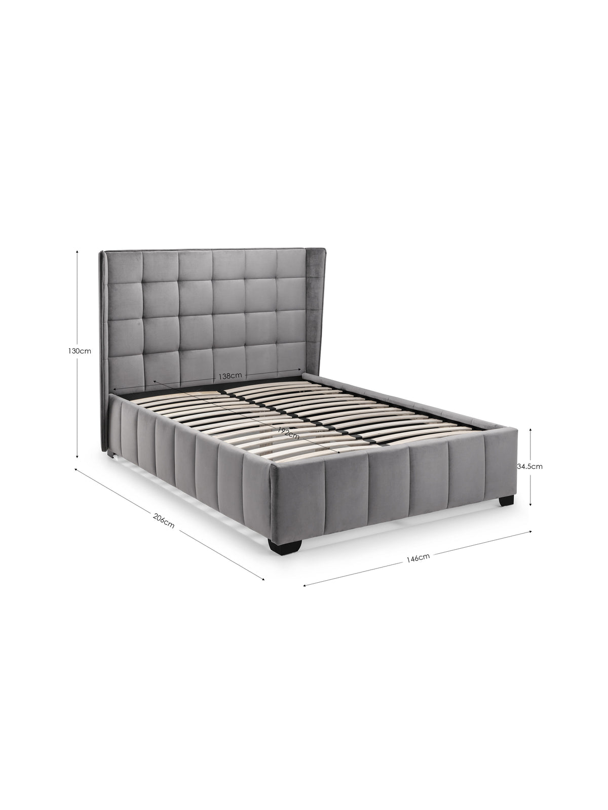 Gatsby Bed - Light Grey