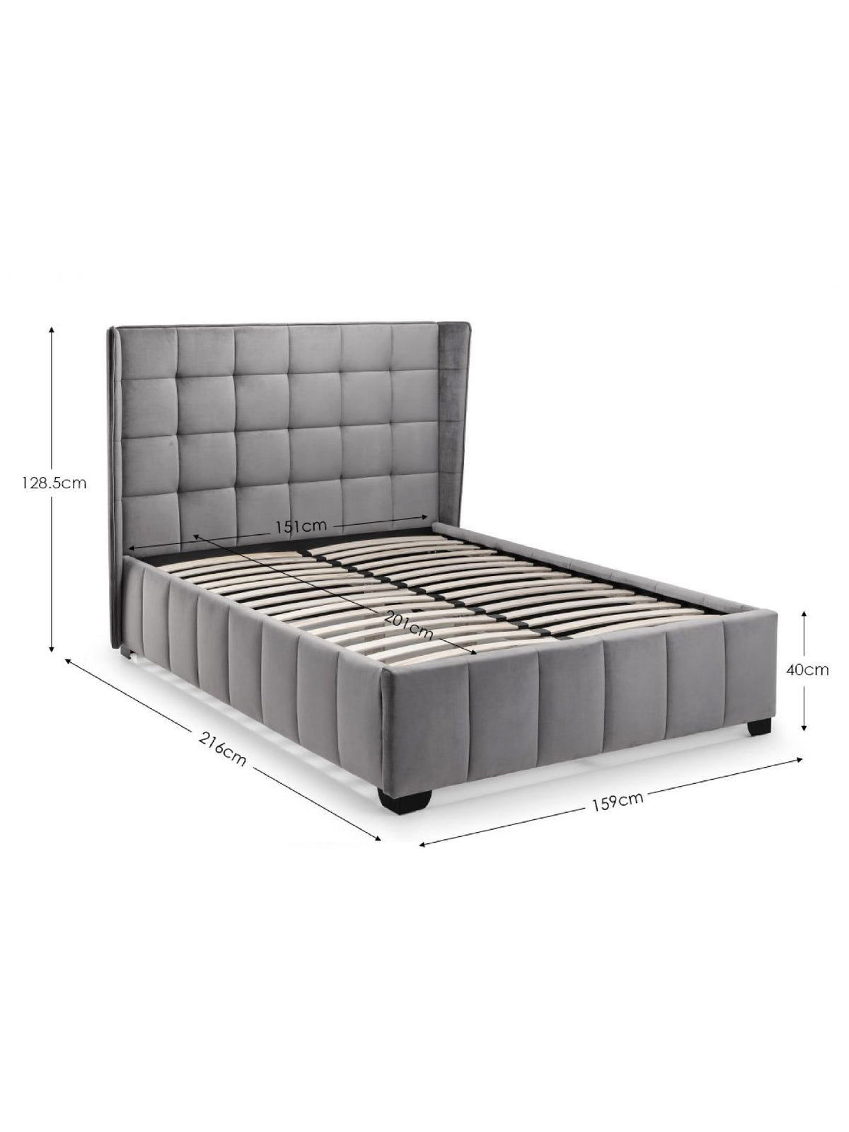 Gatsby Bed - Light Grey