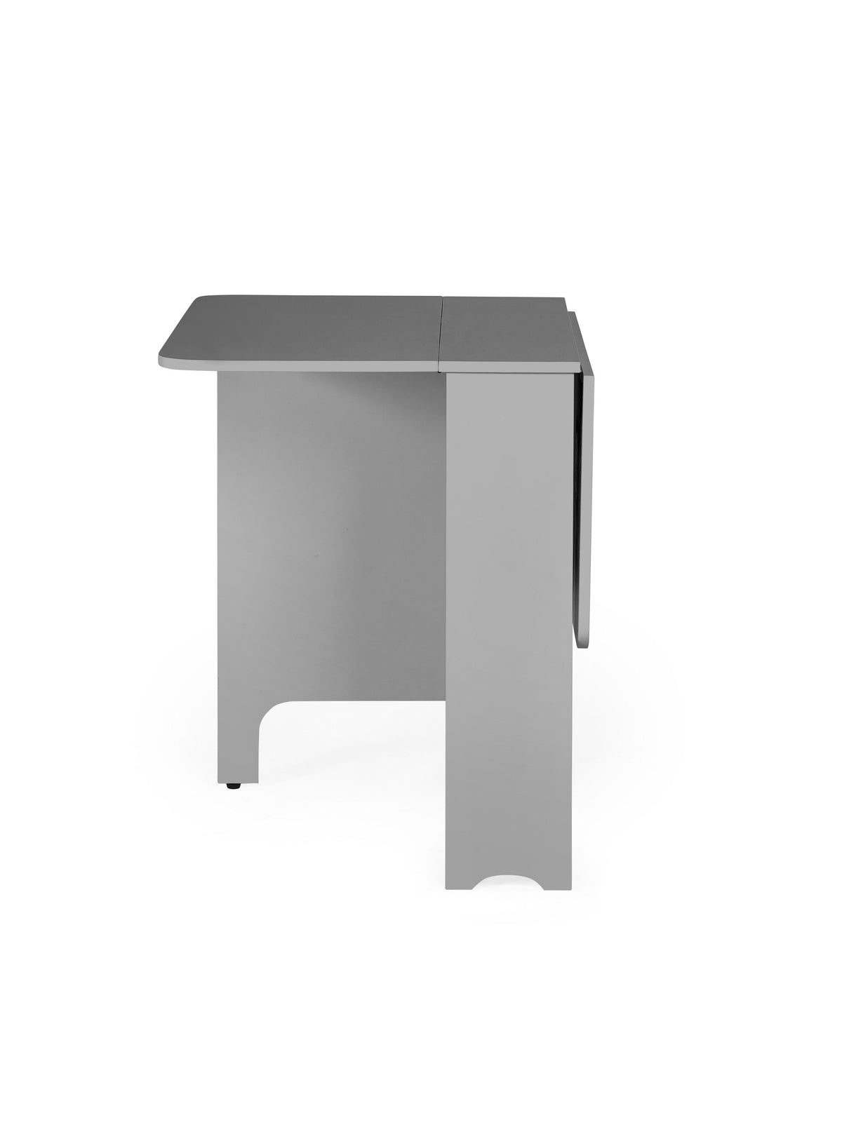 Gatan Small Gateleg Table With 2 Chairs - Grey