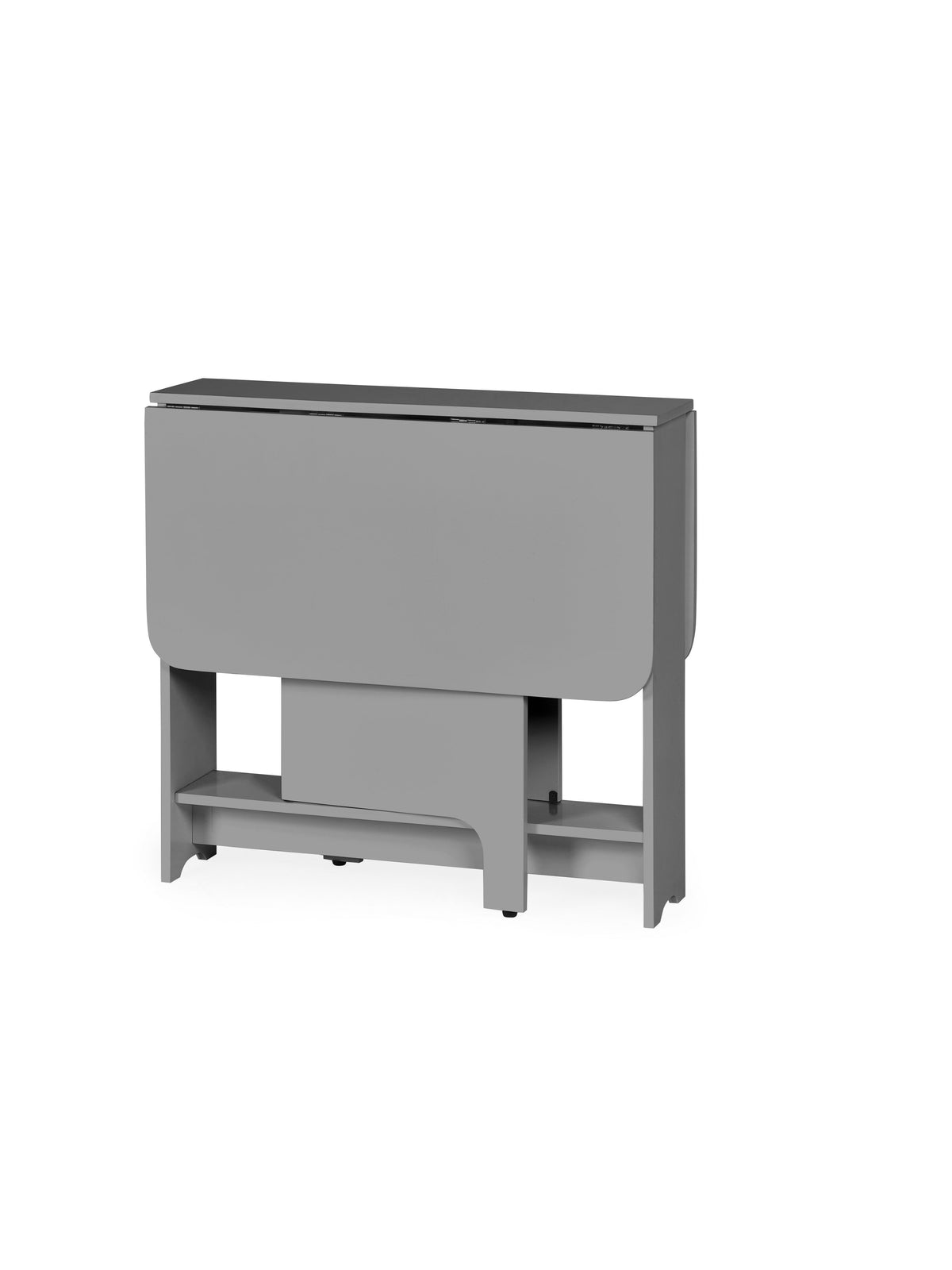 Gatan Small Gateleg Table With 2 Chairs - Grey