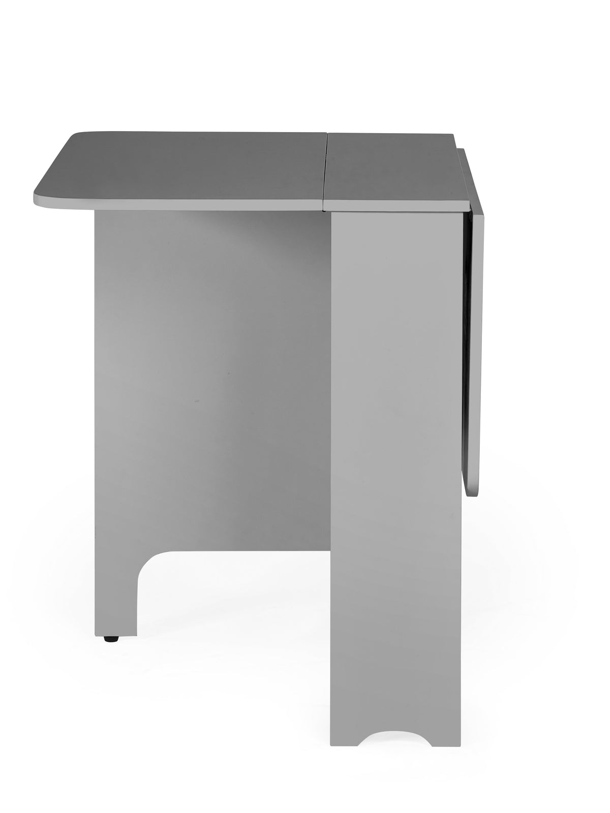 Gatan Small Gateleg Table With 2 Chairs - Grey