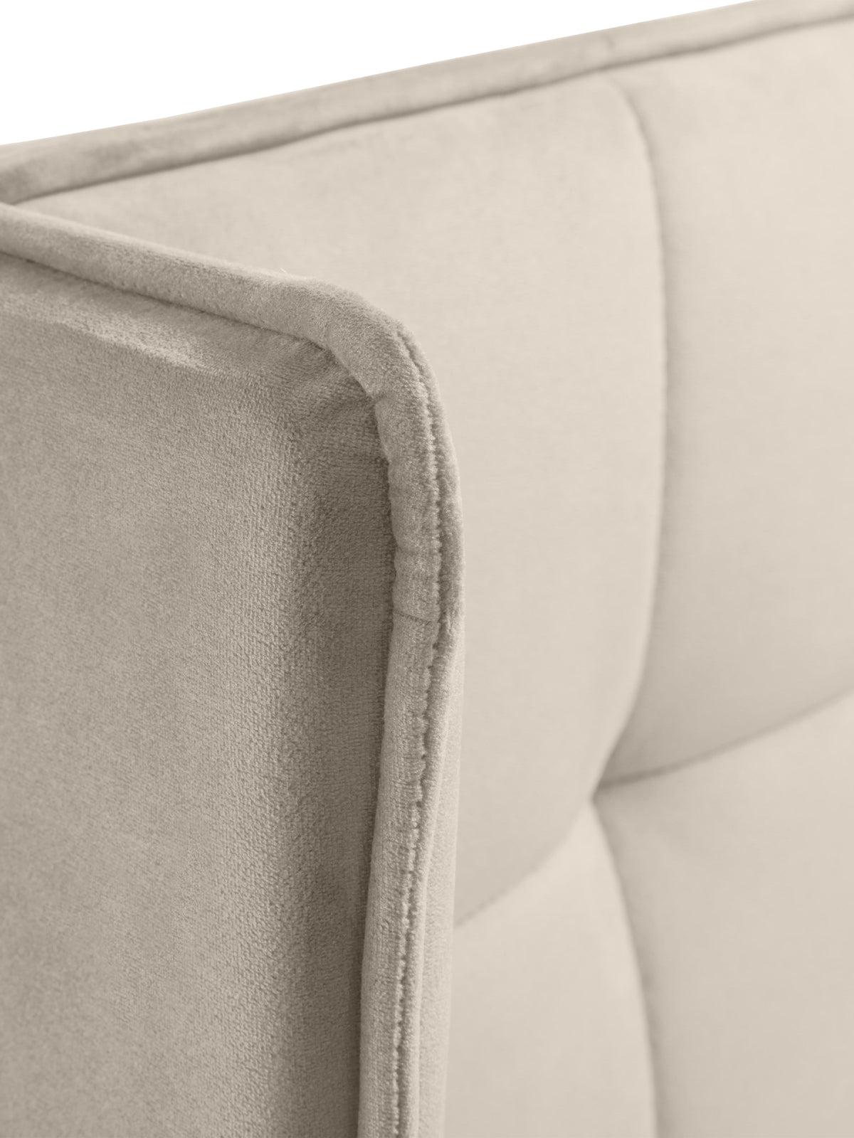 Gatsby Cream Velvet Ottoman Storage Bed