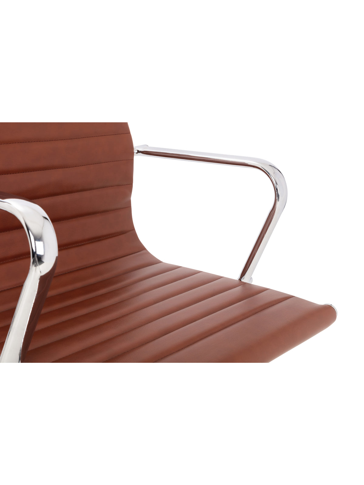 Gio Brown & Chrome Office Chair