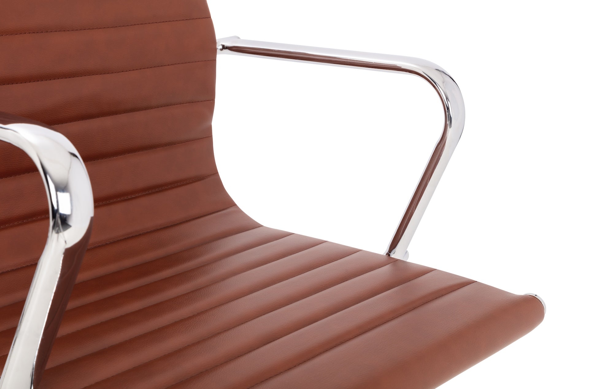 Gio Brown & Chrome Office Chair – Julian Bowen, view 5