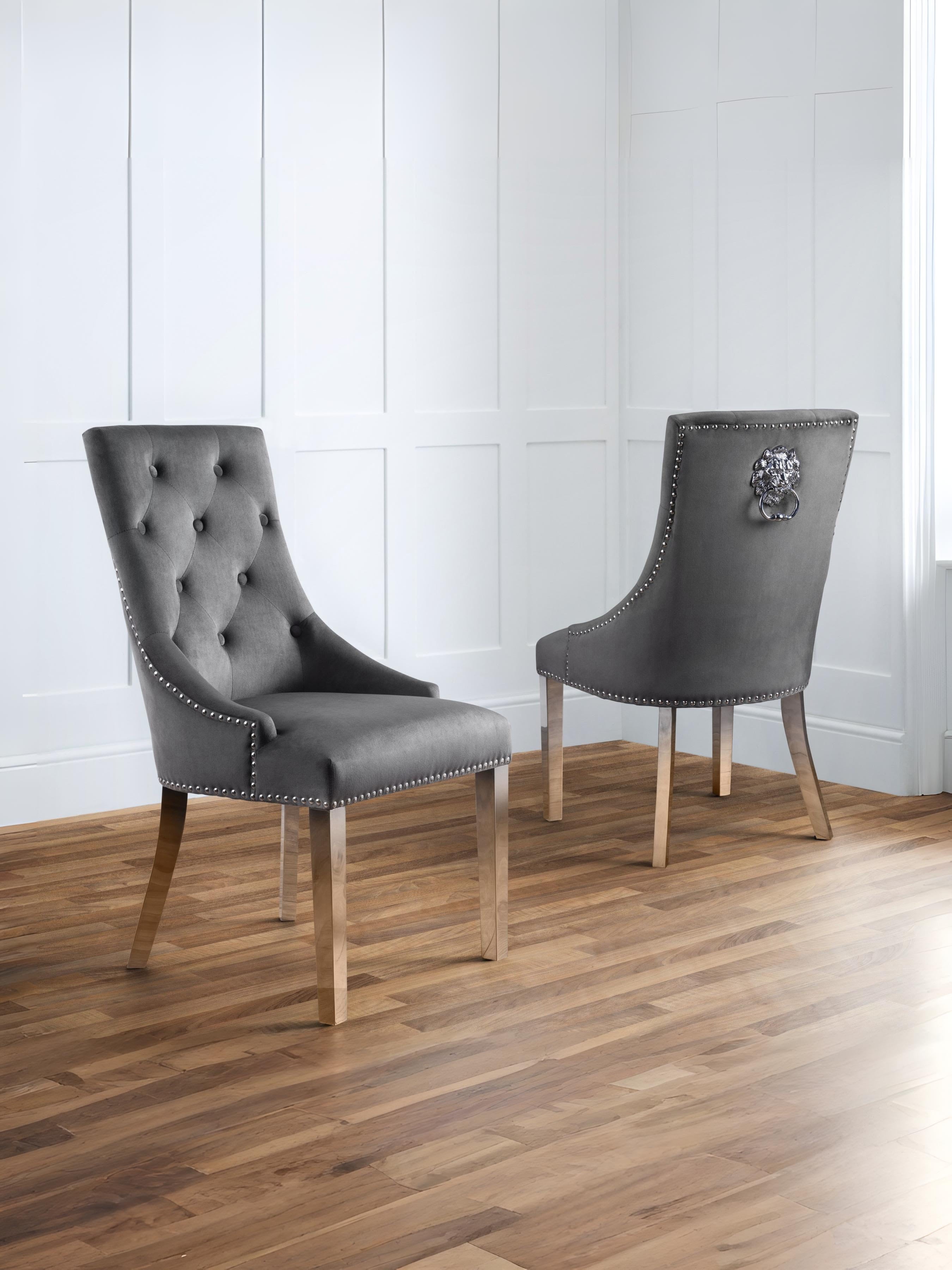 Gladstone Lion Head Chairs (Set Of 2)