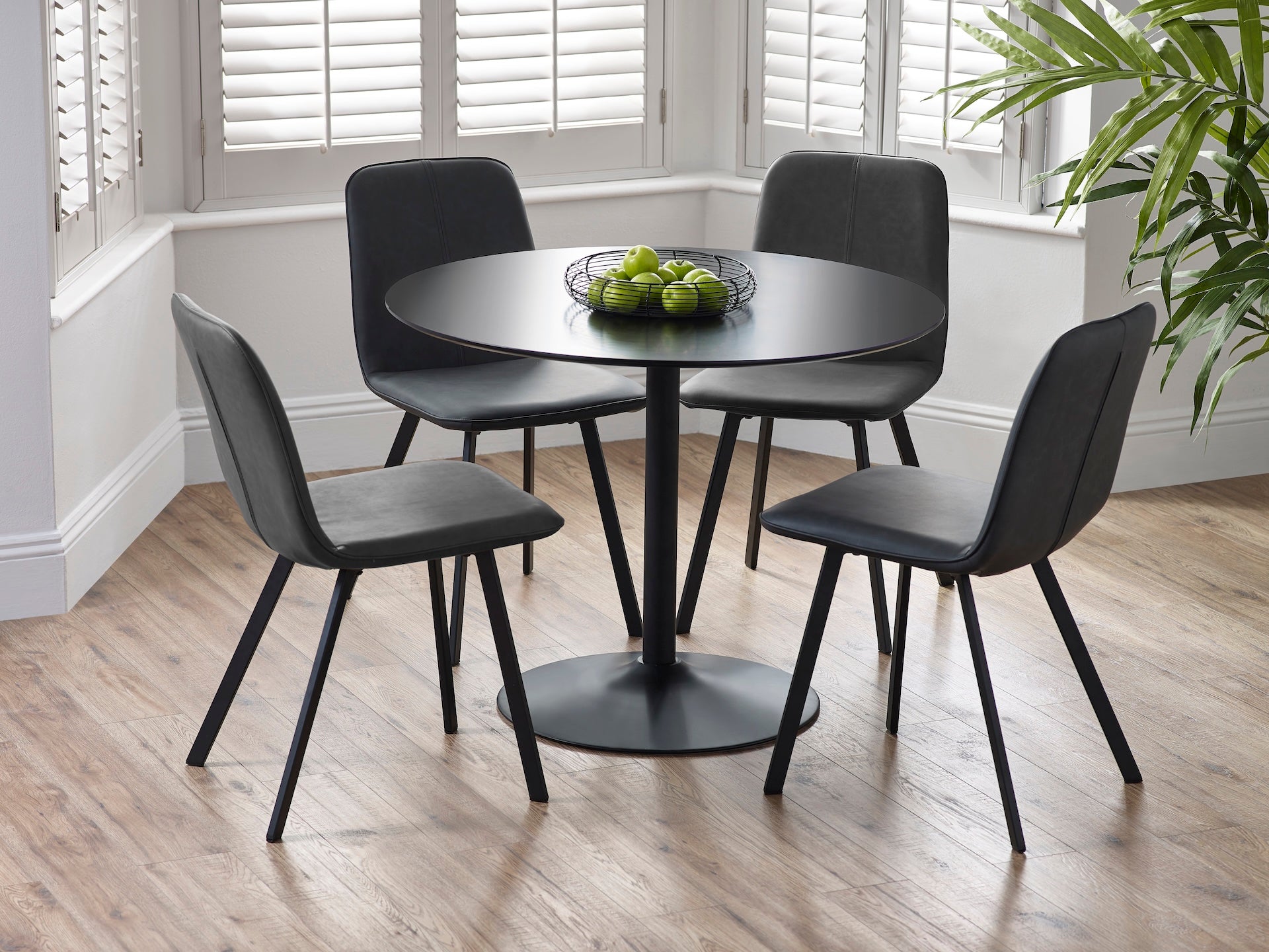 Goya Chairs Antique Black (Set Of 2) – Julian Bowen, view 2