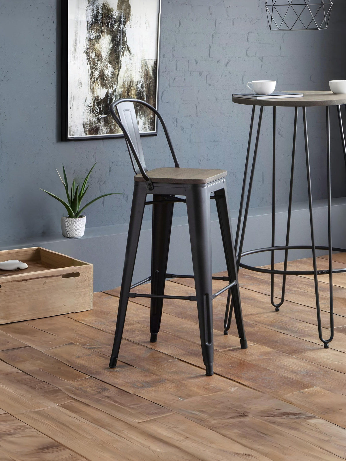Grafton Metal Bar Stools (Set Of 2)
