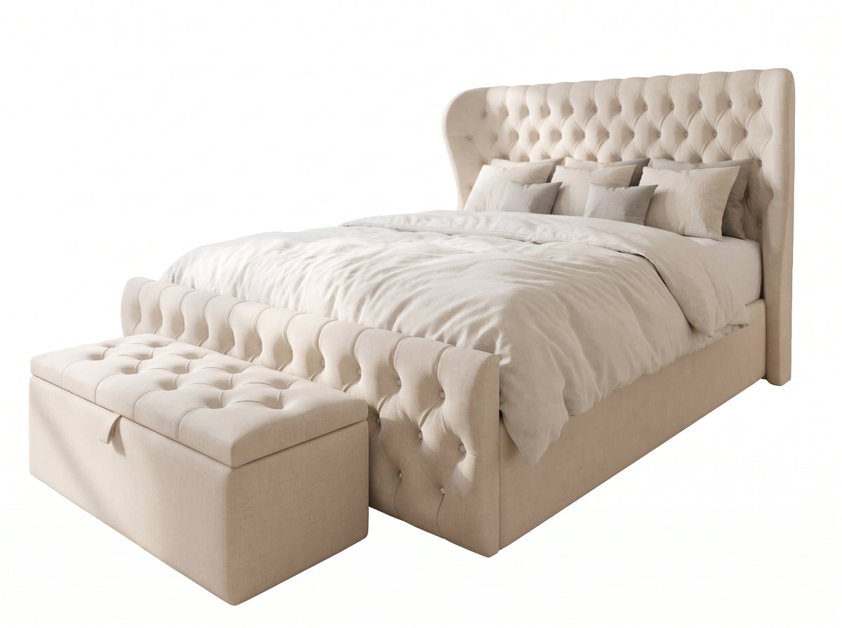 Lumley Ottoman Bed, Slatted Gas Lift