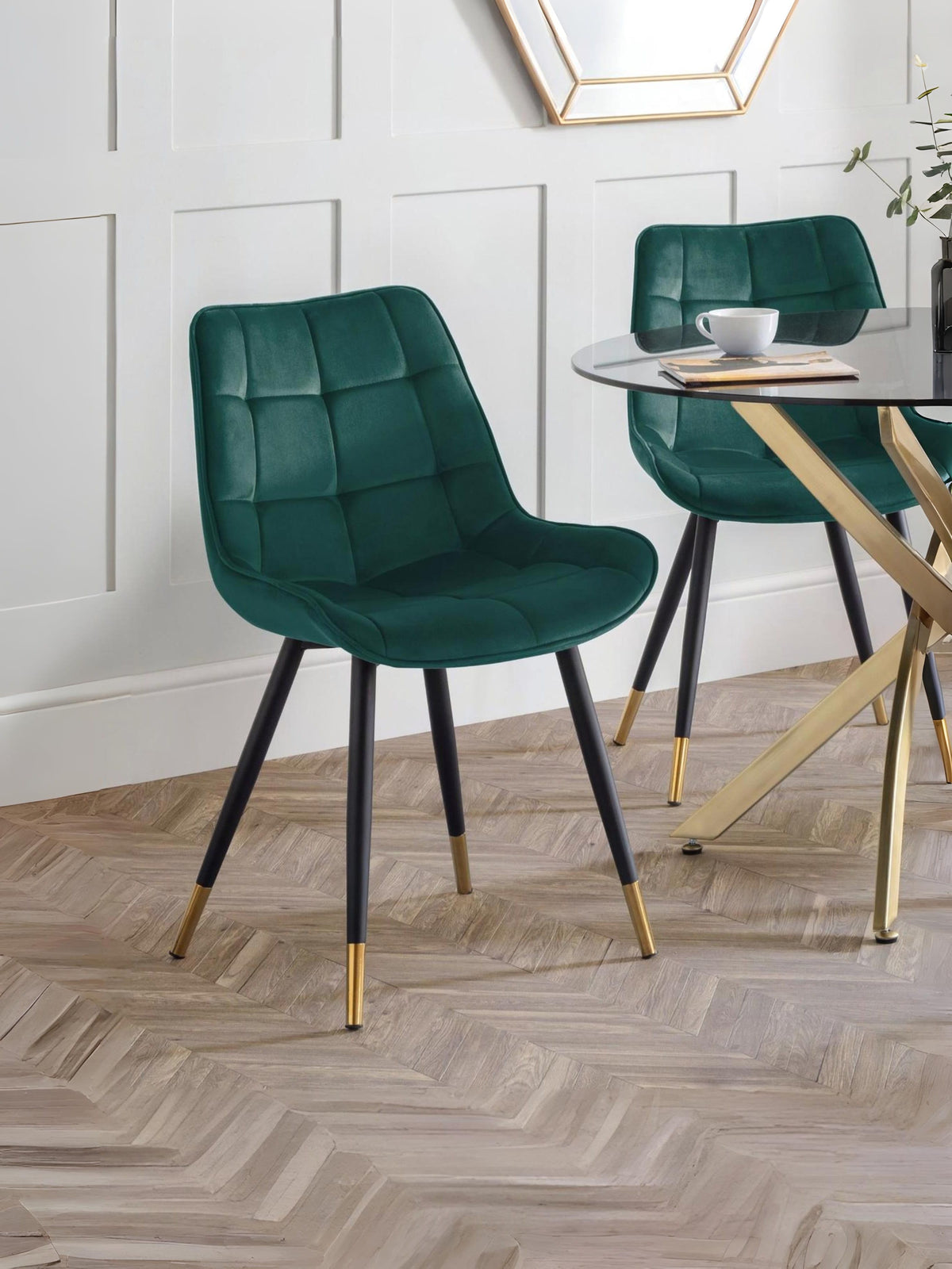 Hadid Dining Chairs - Green (Set Of 2)
