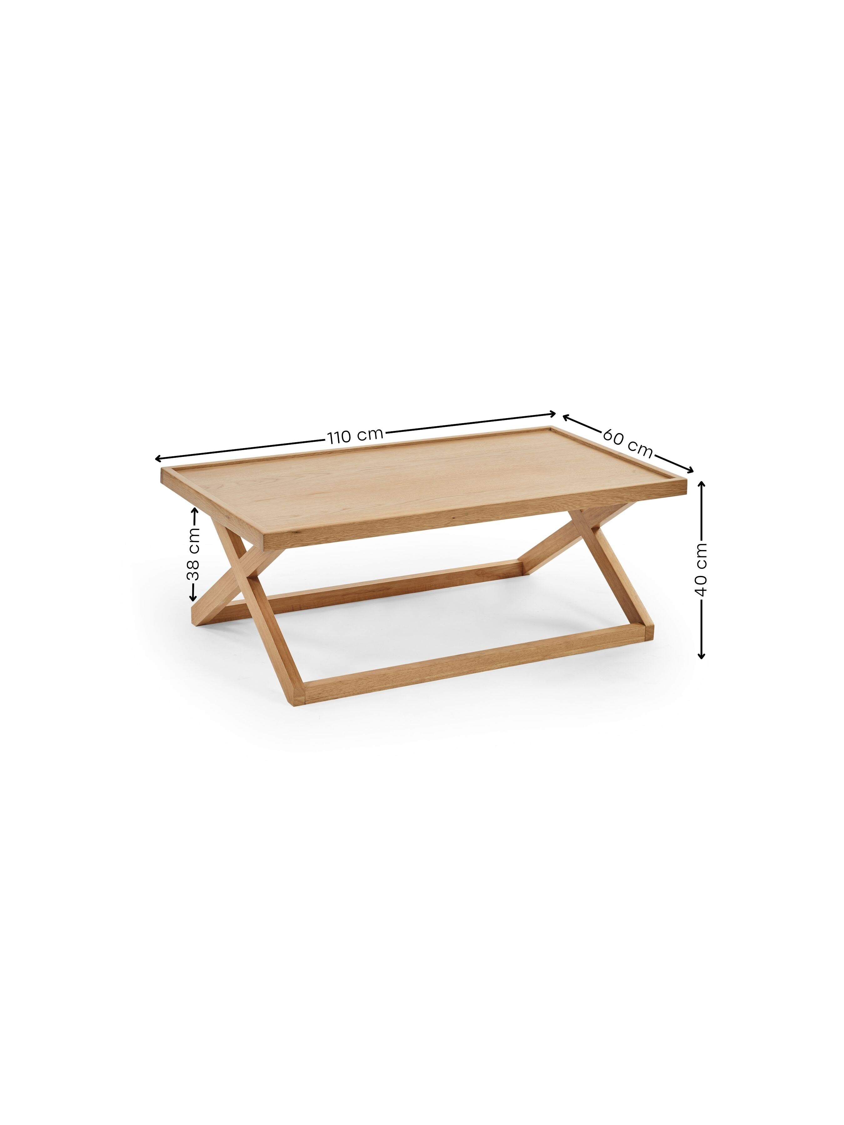 Haddon Natural Oak 110cm Coffee Table – Natural Oak Effect
