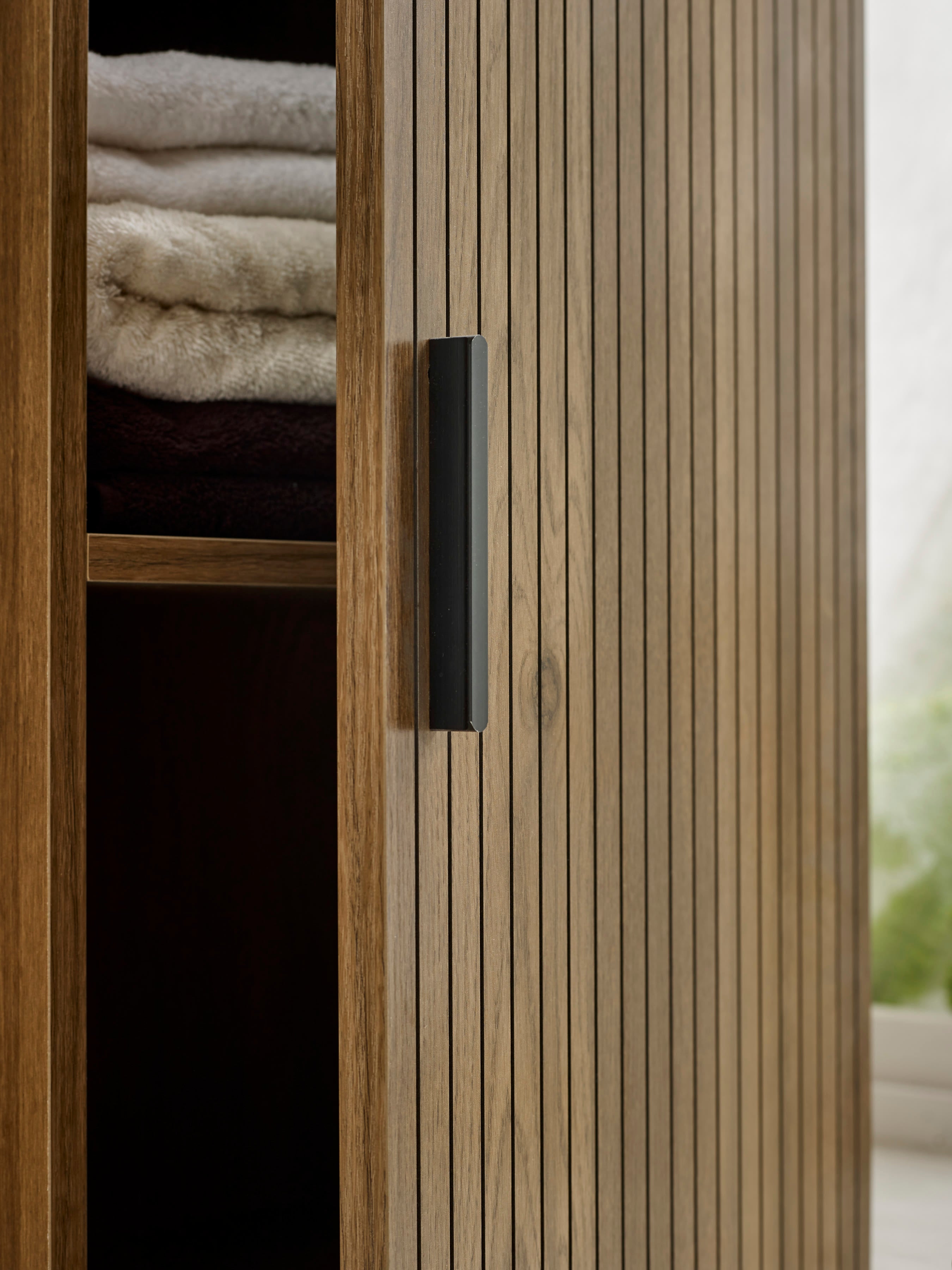 Hampshire Walnut Effect Bathroom Storage Cabinet