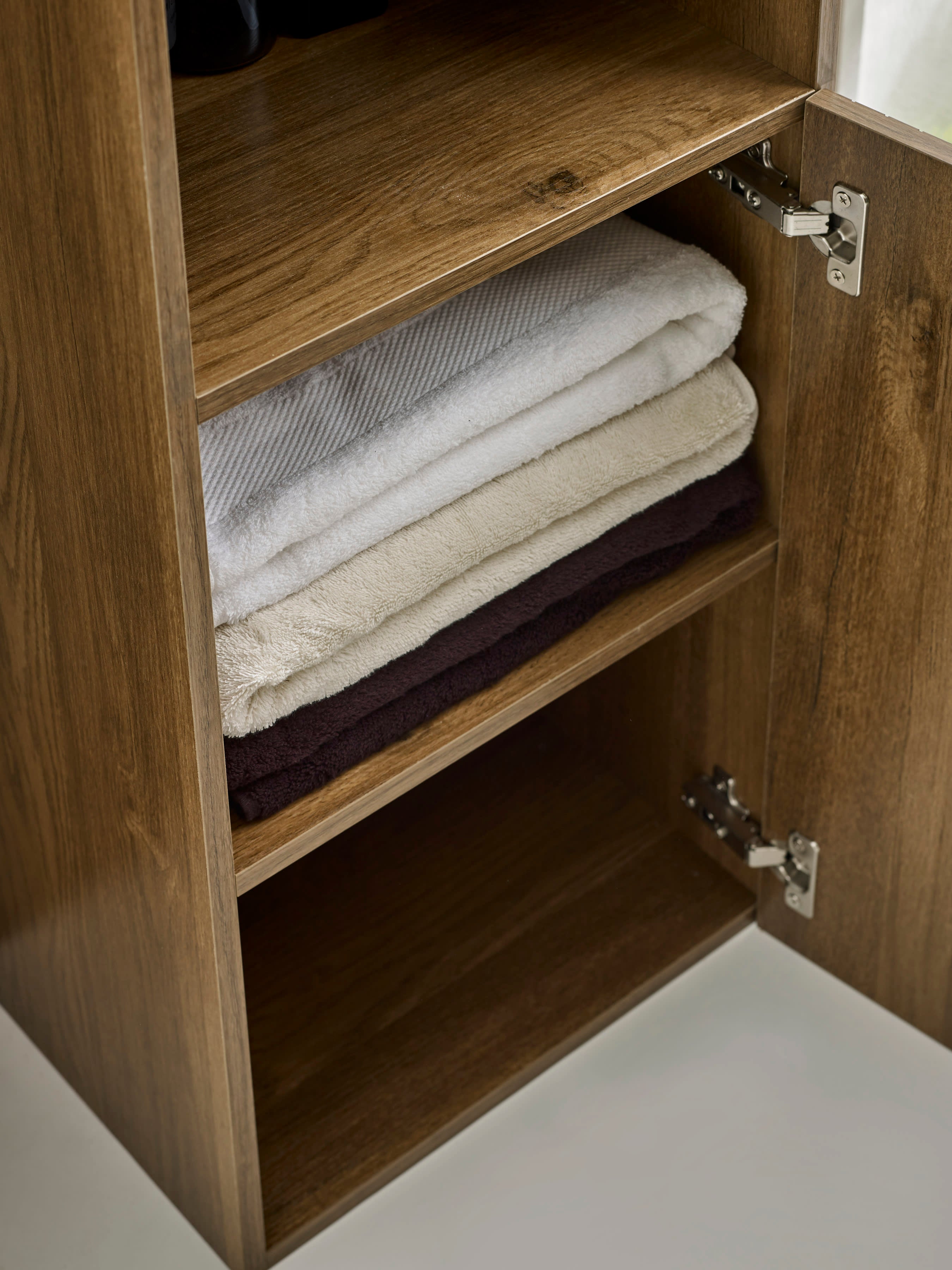 Hampshire Walnut Effect Bathroom Storage Cabinet
