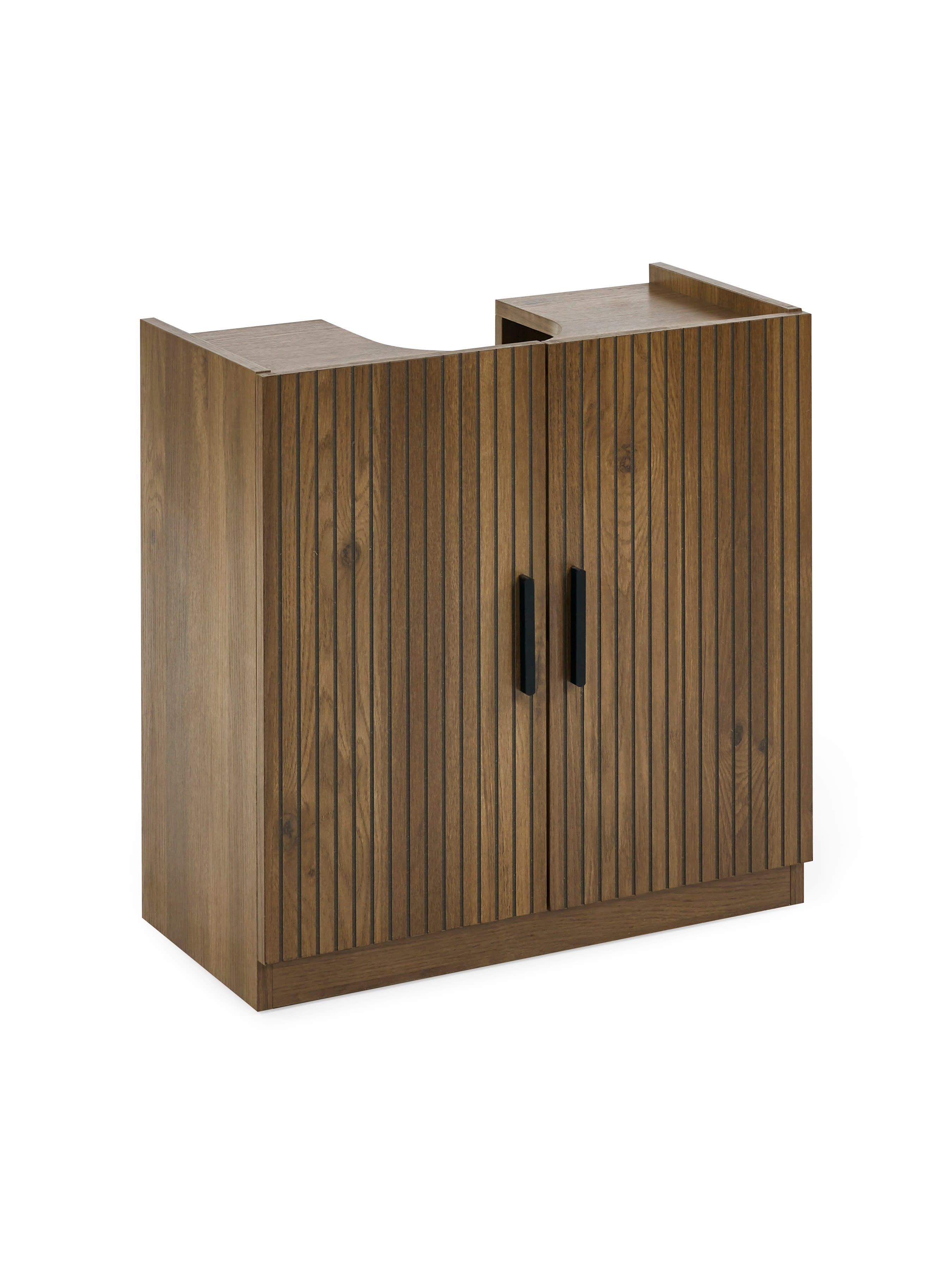 Hampshire Walnut Effect Under Sink Bathroom Storage Unit