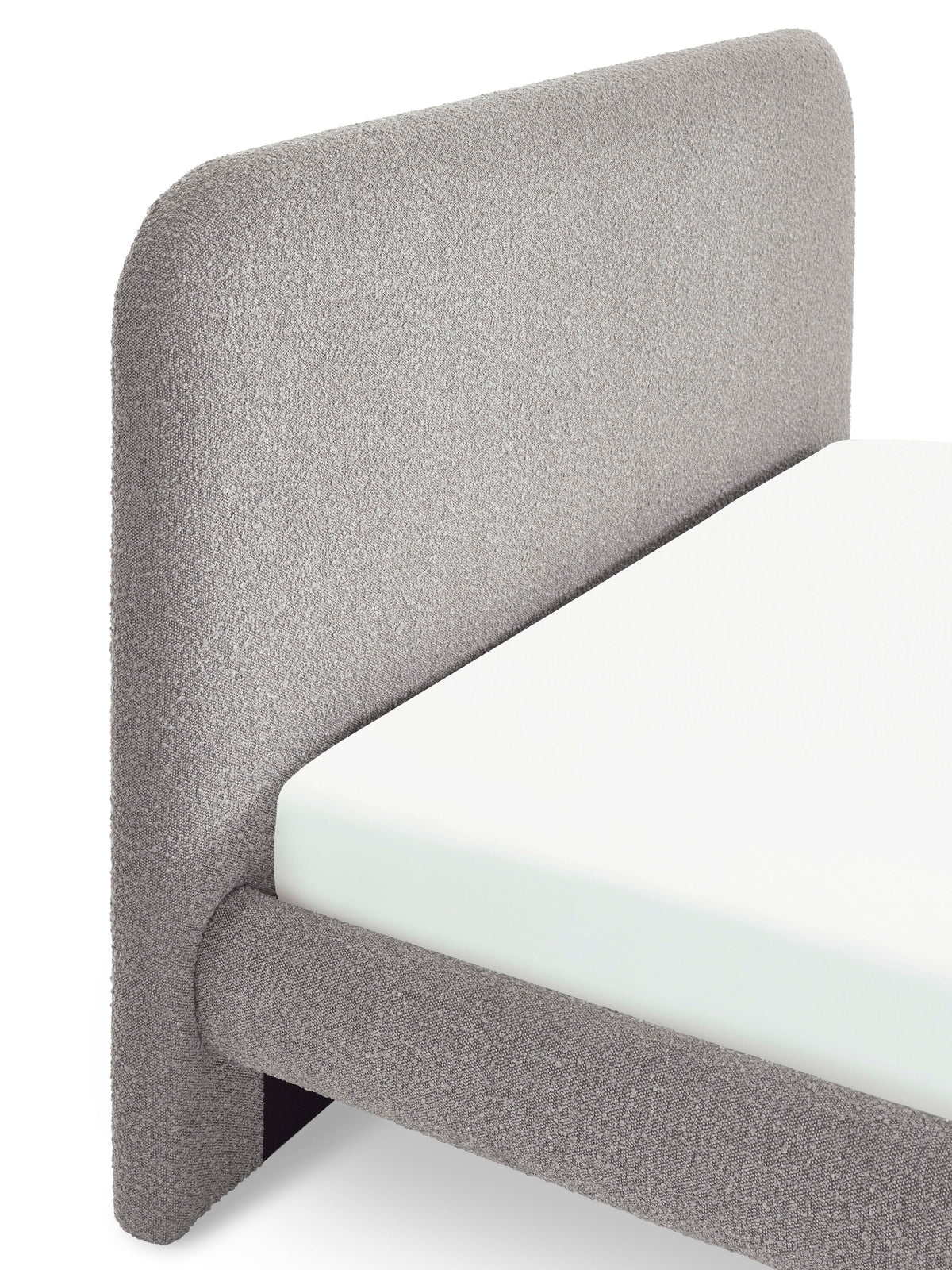 Hannah Boucle Bed - Grey