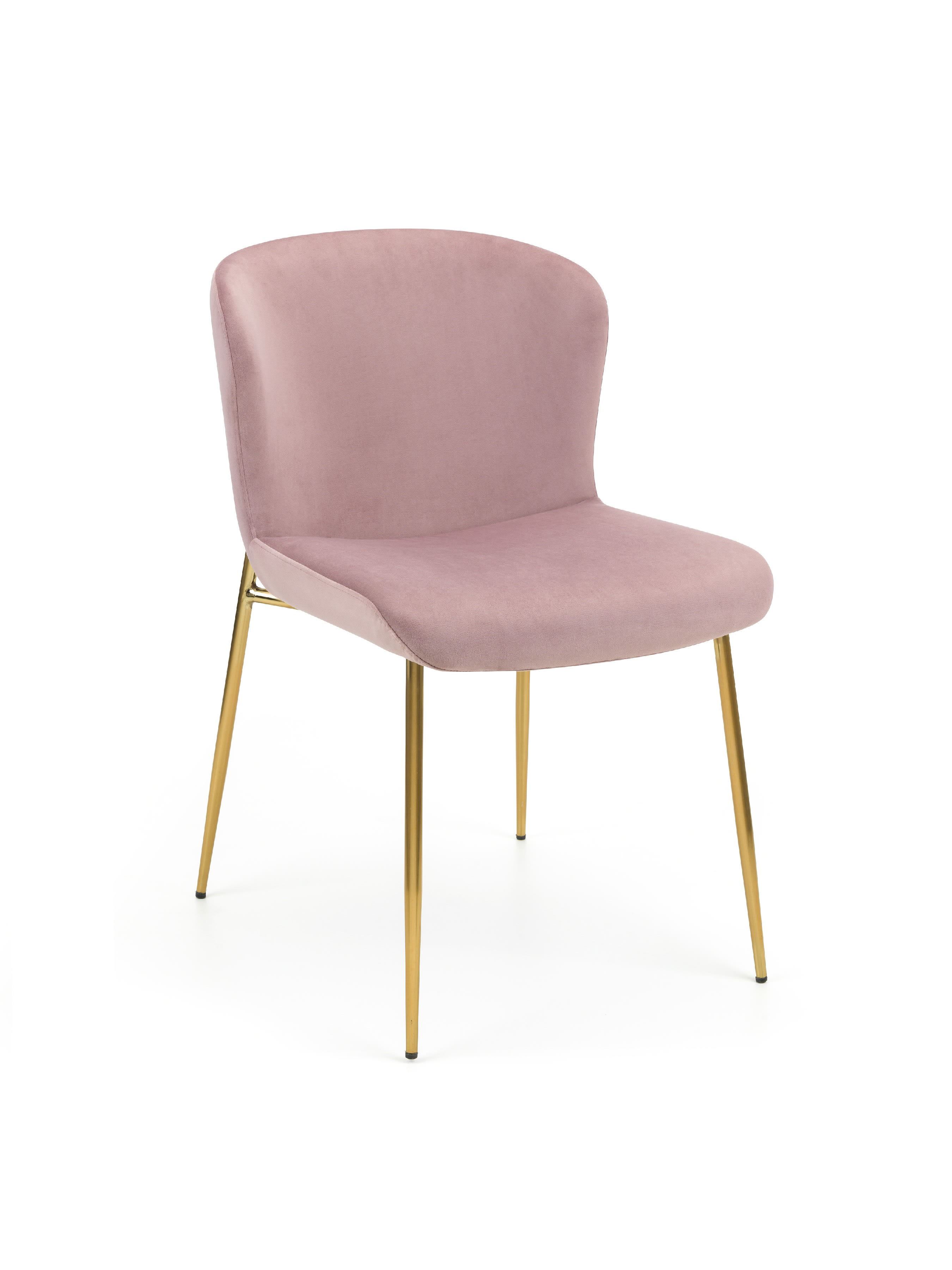 Set Of 2 Harper Dining Chairs – Dusky Pink – Dusky Pink Velvet
