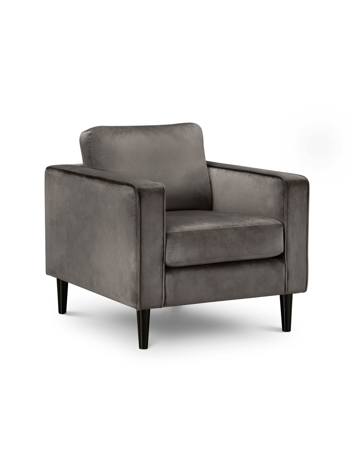 Hayward Velvet Armchair - Grey