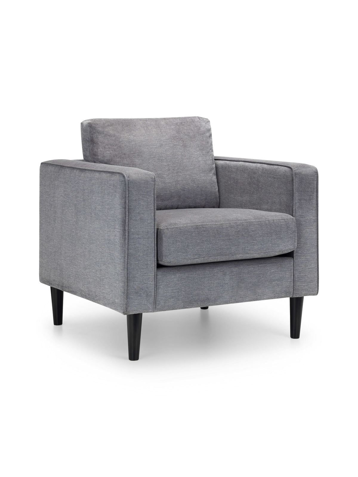 Hayward Chair - Dark Grey Chenille Fabric