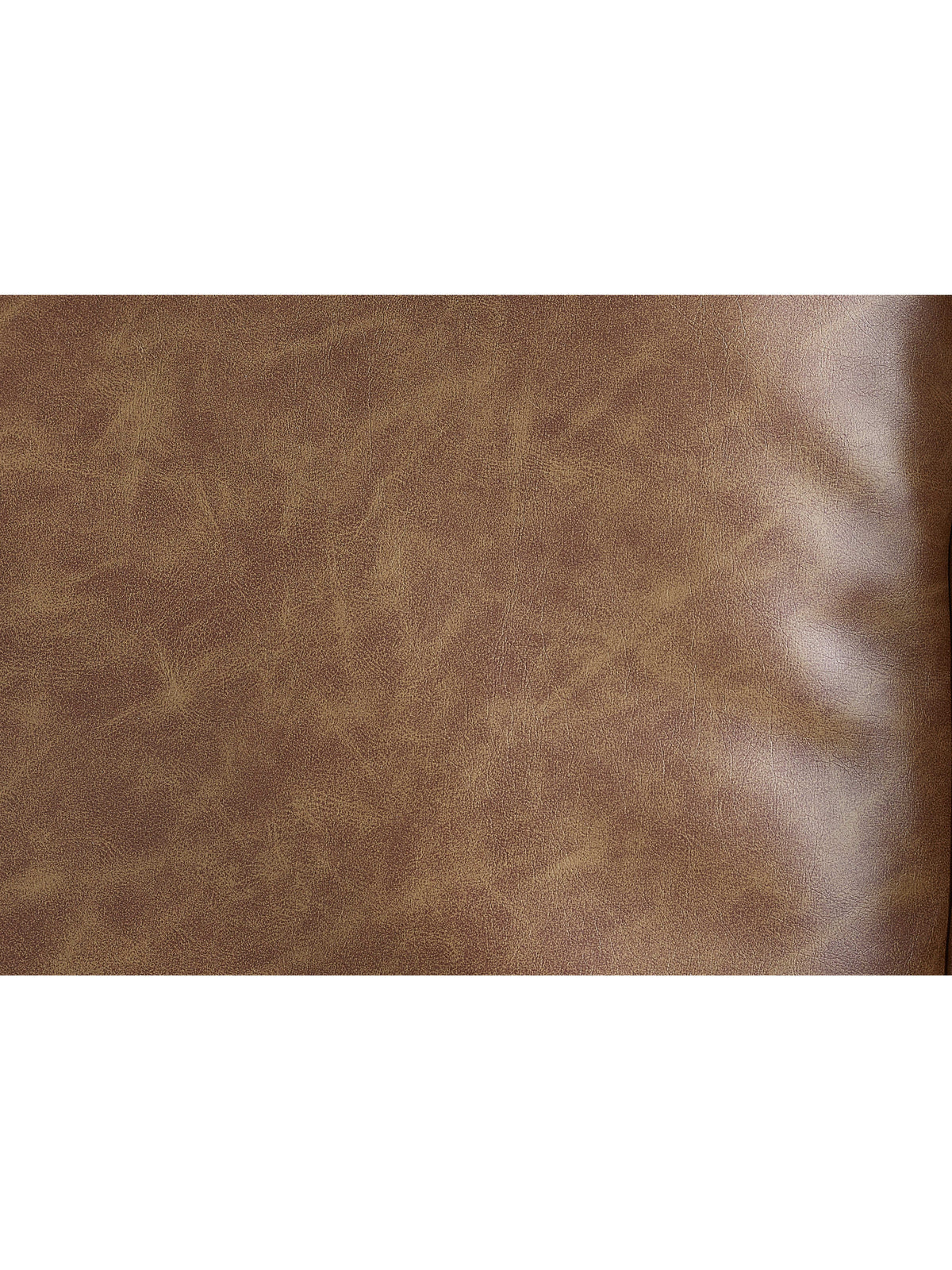 Henley 2 Seater Sofa With Bolsters - Brown Tan Faux Leather