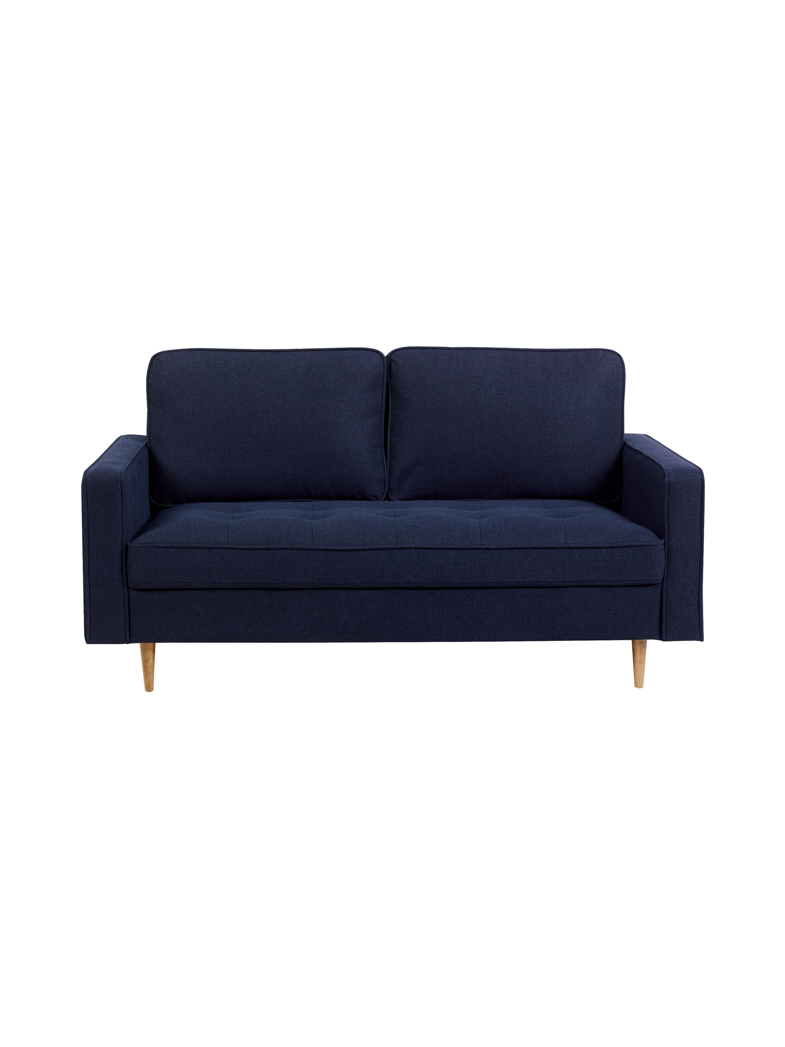 Henrietta Deep Blue Linen Upholstered 3 Seater Sofa