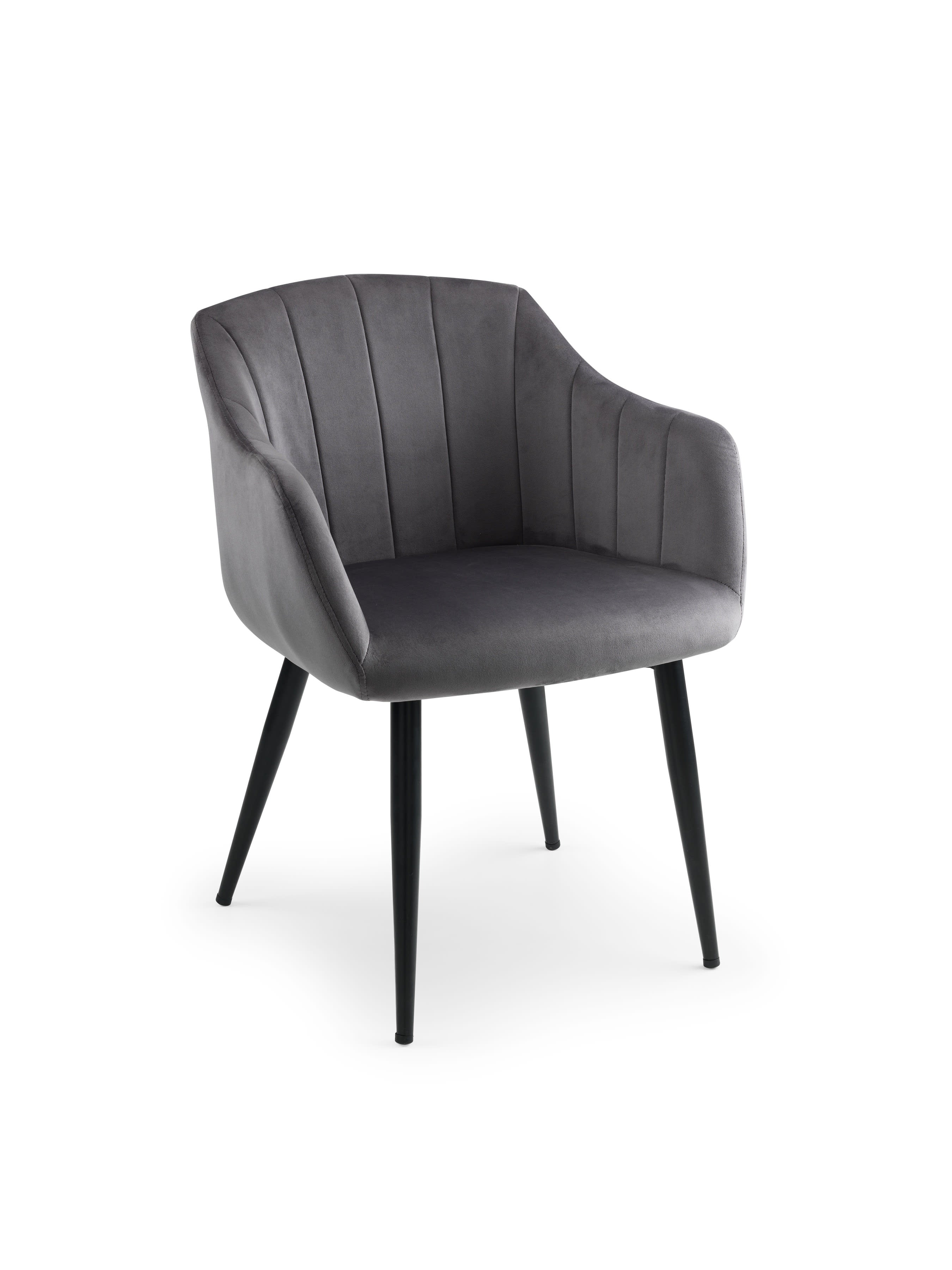 Hobart Scalloped Dining Chairs - Grey (Set Of 2)