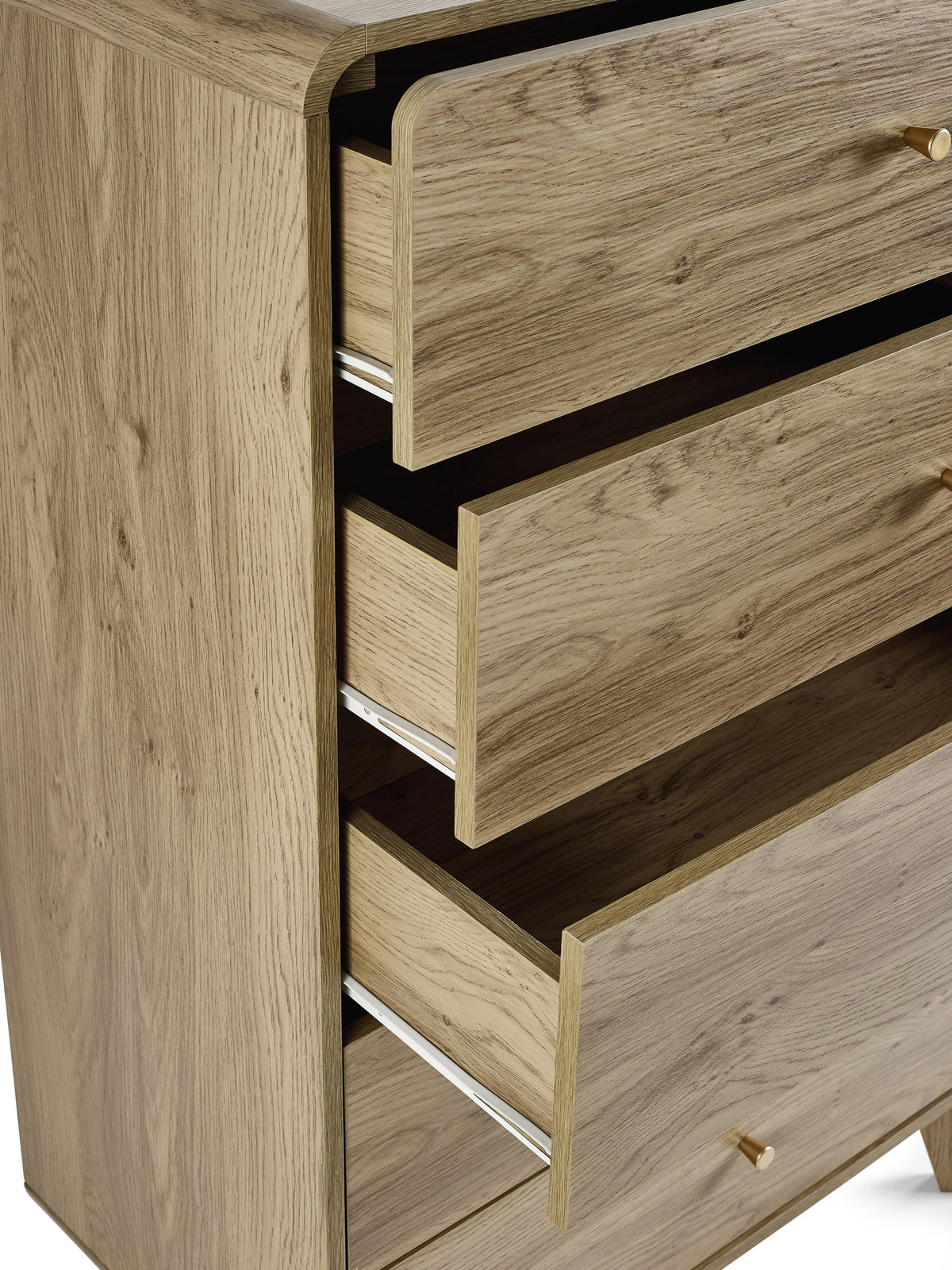 Ingrid 5 Drawer Chest Oak