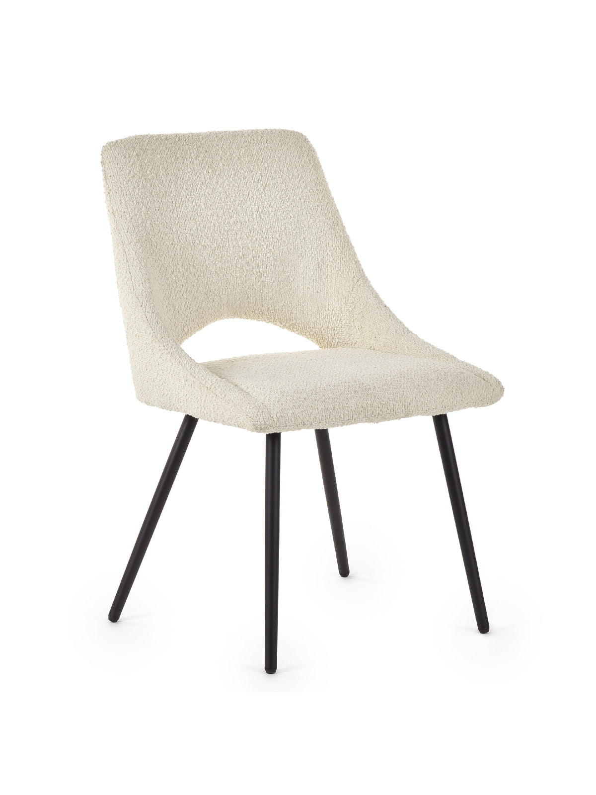 Iris Boucle Dining Chairs - Ivory (Set of 2)