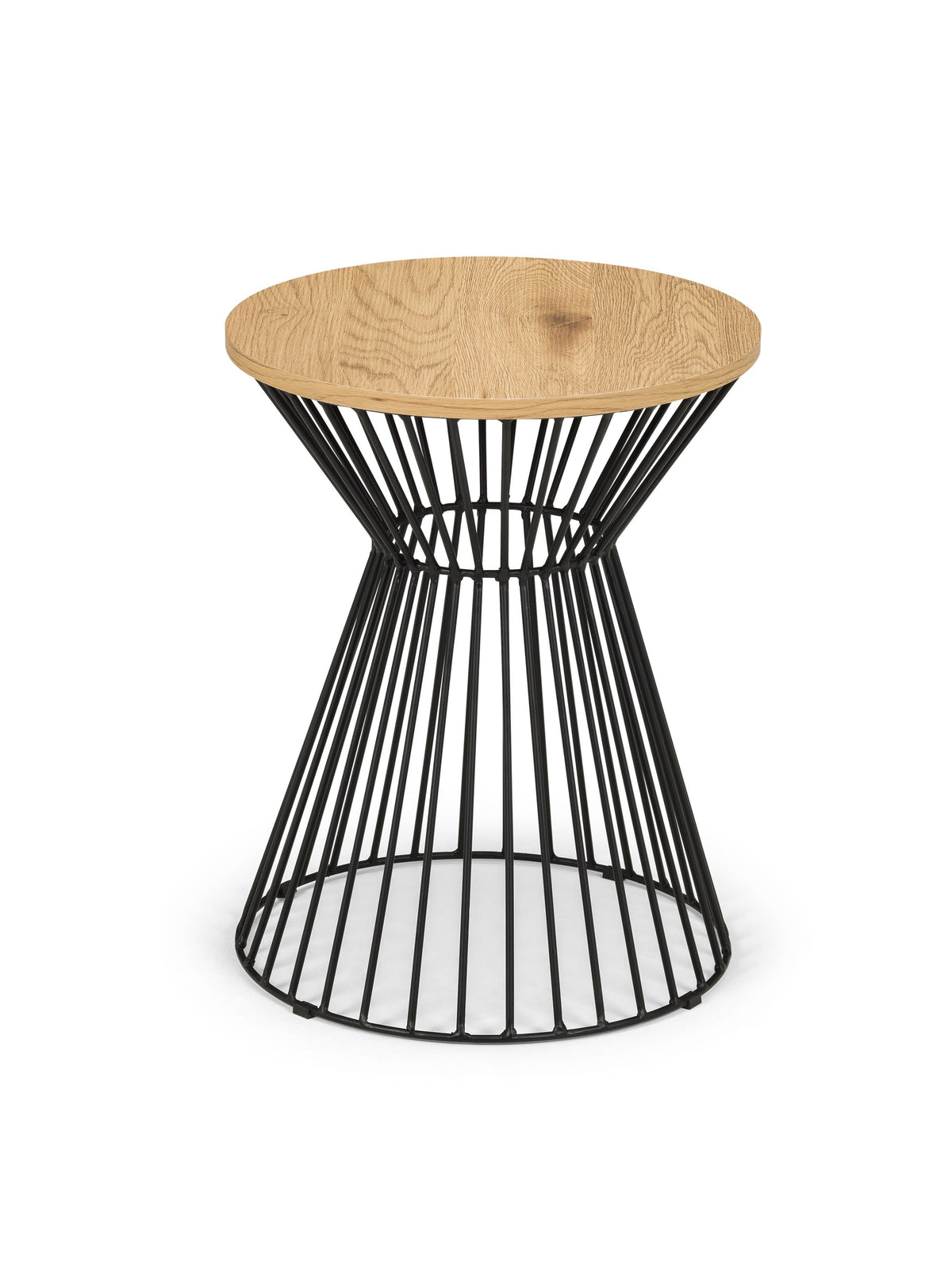 Jersey Round Wire Lamp Table - Euro Oak