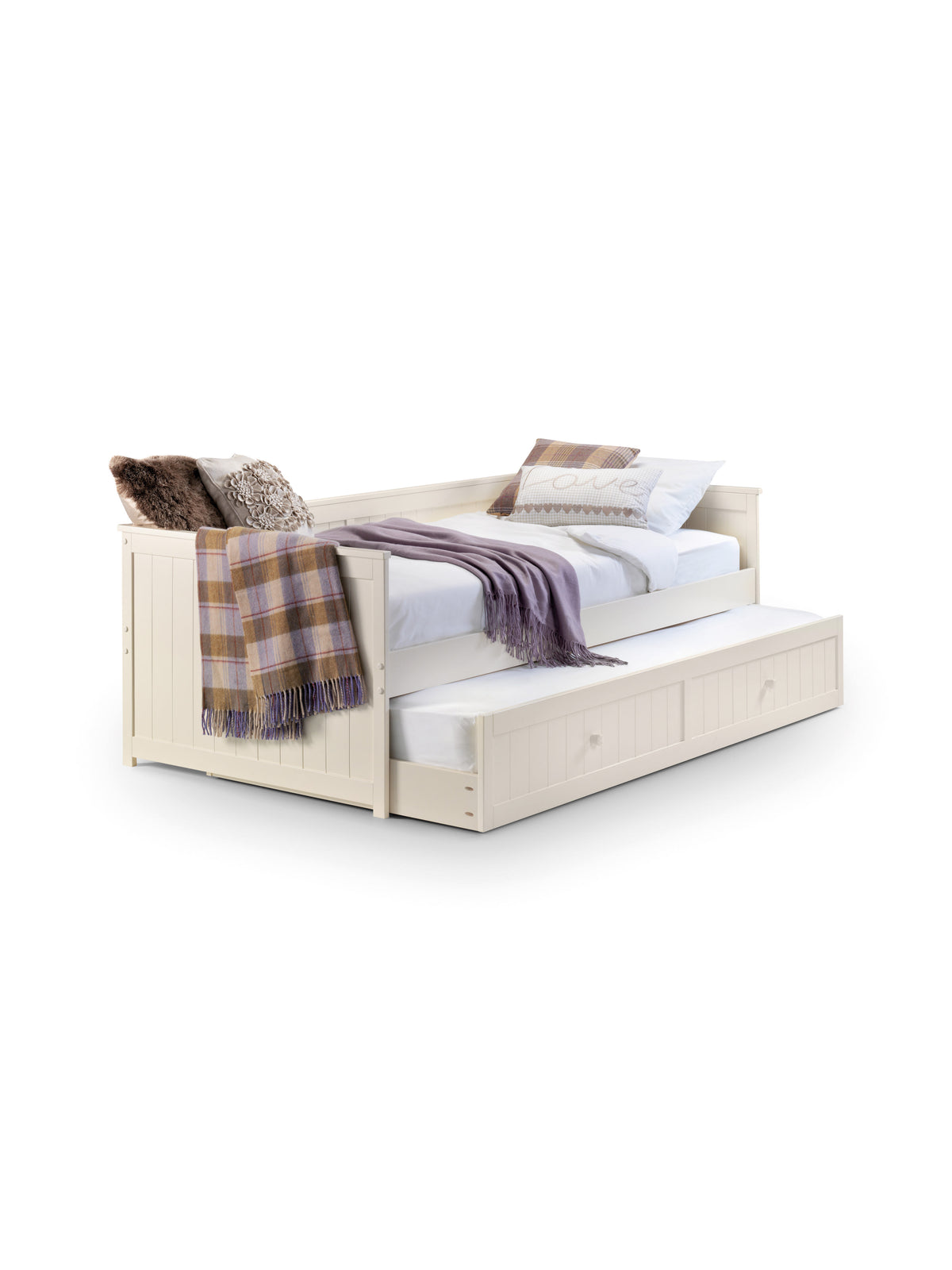Jessica Day Bed & Underbed - Stone White