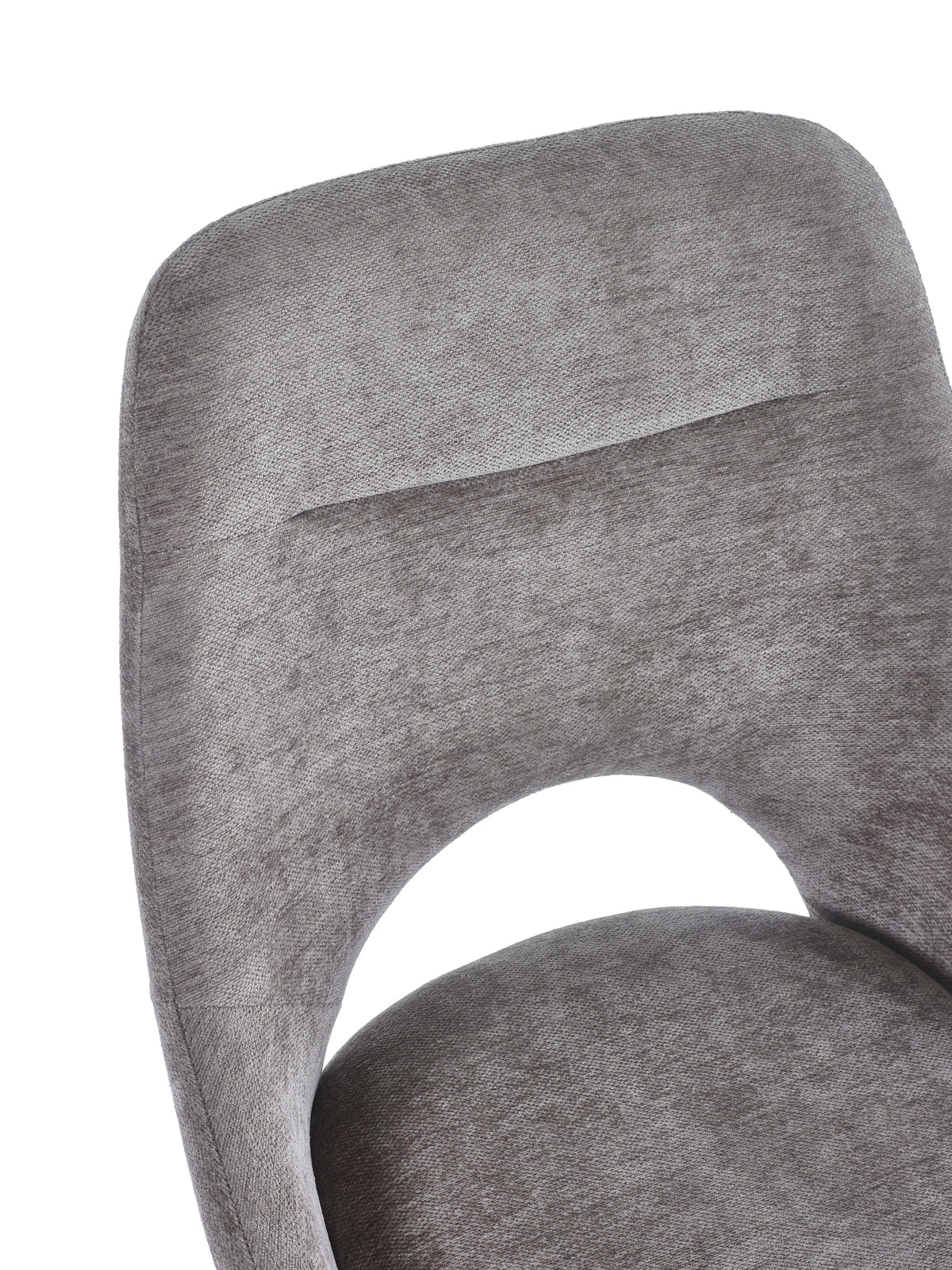 Jonah Grey Chenille Upholstered Dining Chairs (Set of 2)