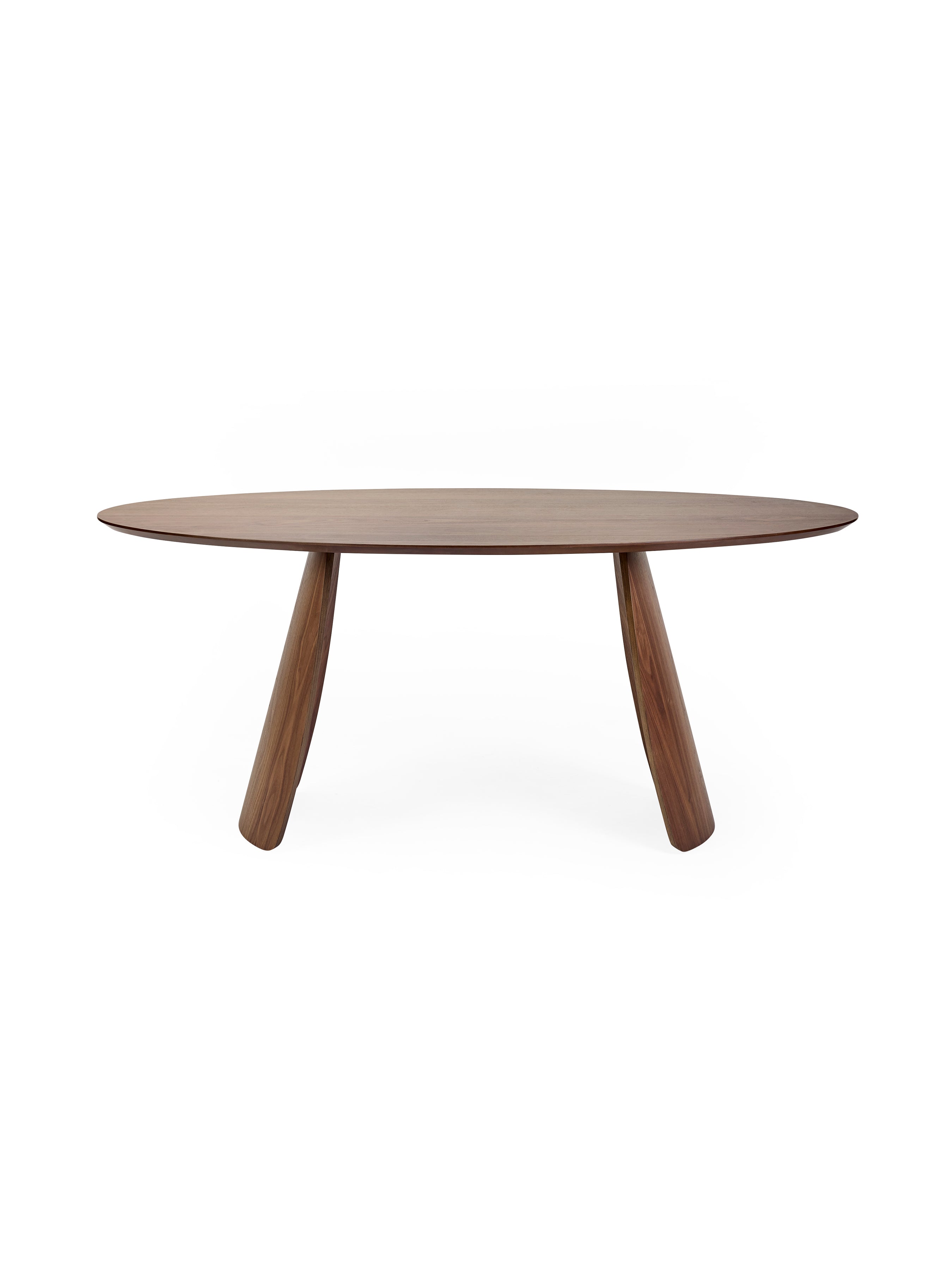 Julius Oval 4-6 Seater Dining Table – Walnut Effect