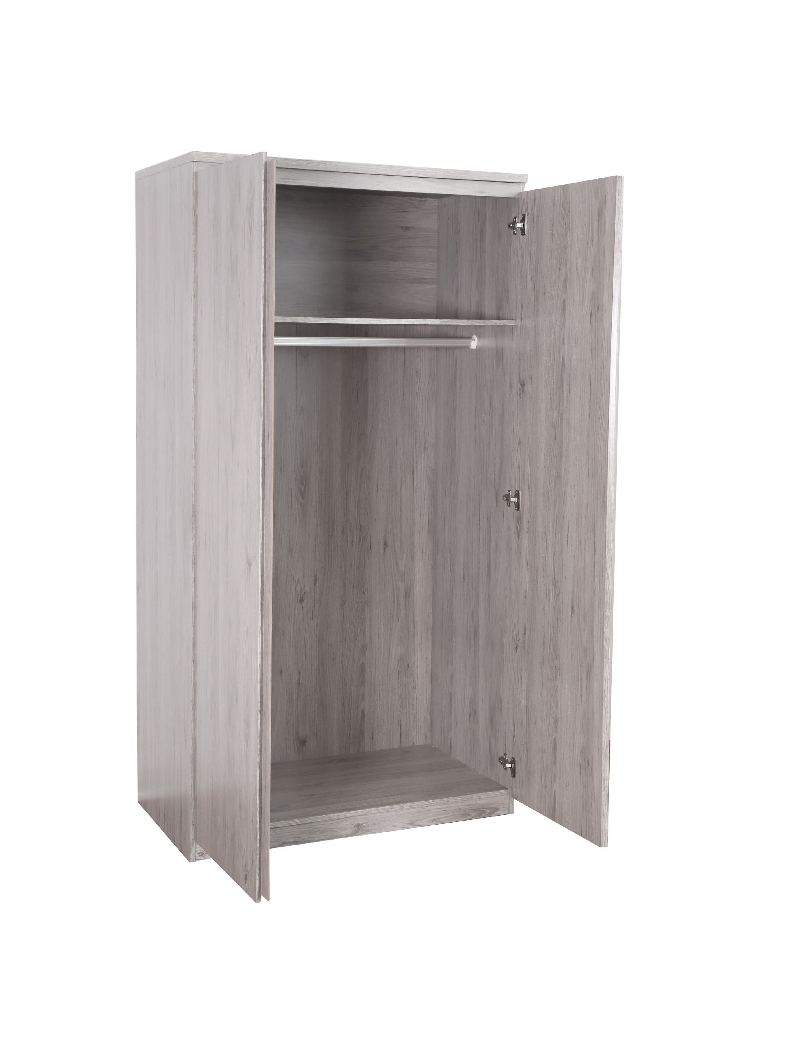 Jupiter 2 Door Wardrobe Grey Oak