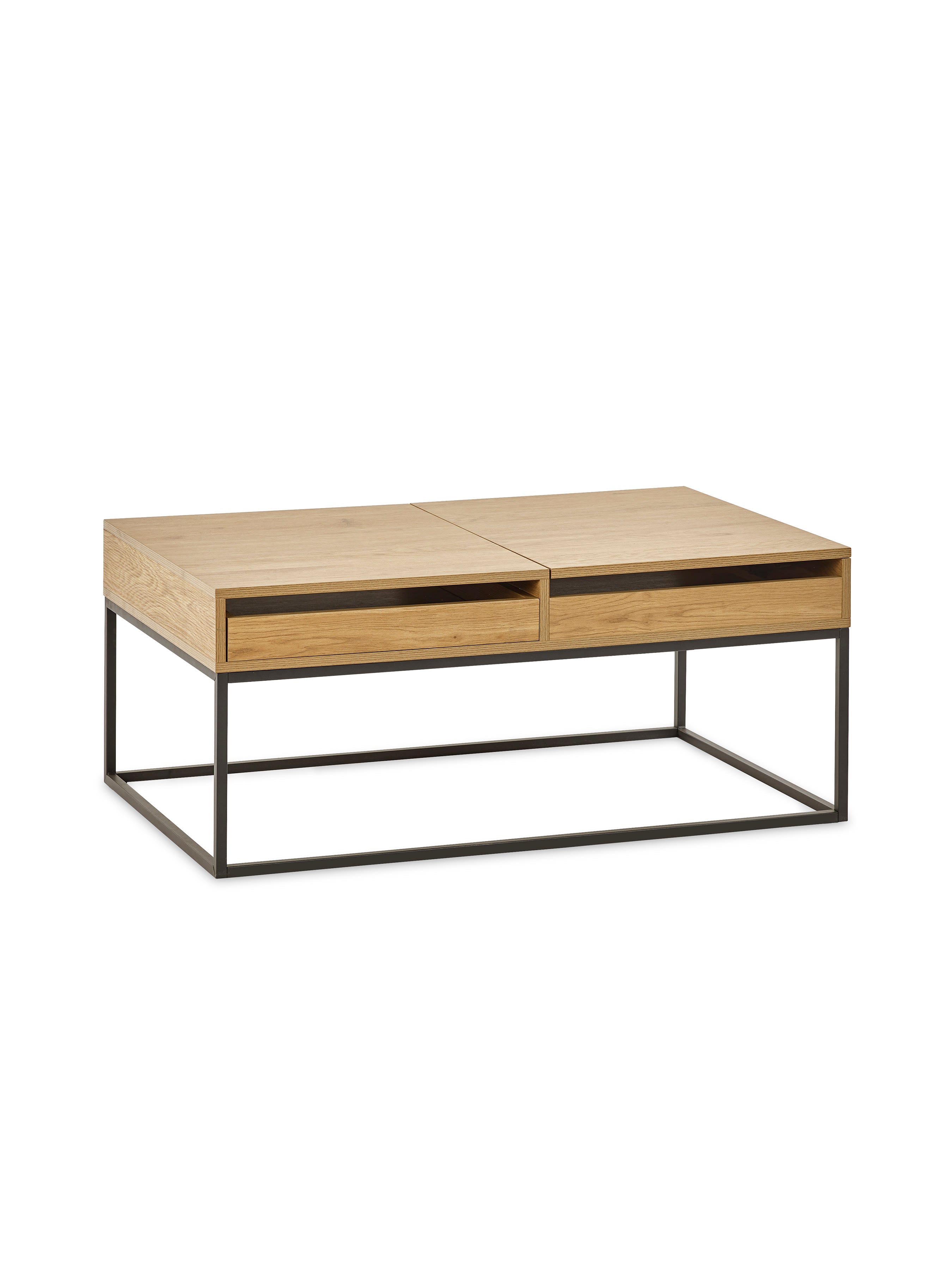 Kade 100cm Oak Effect Rectangular Storage Coffee Table