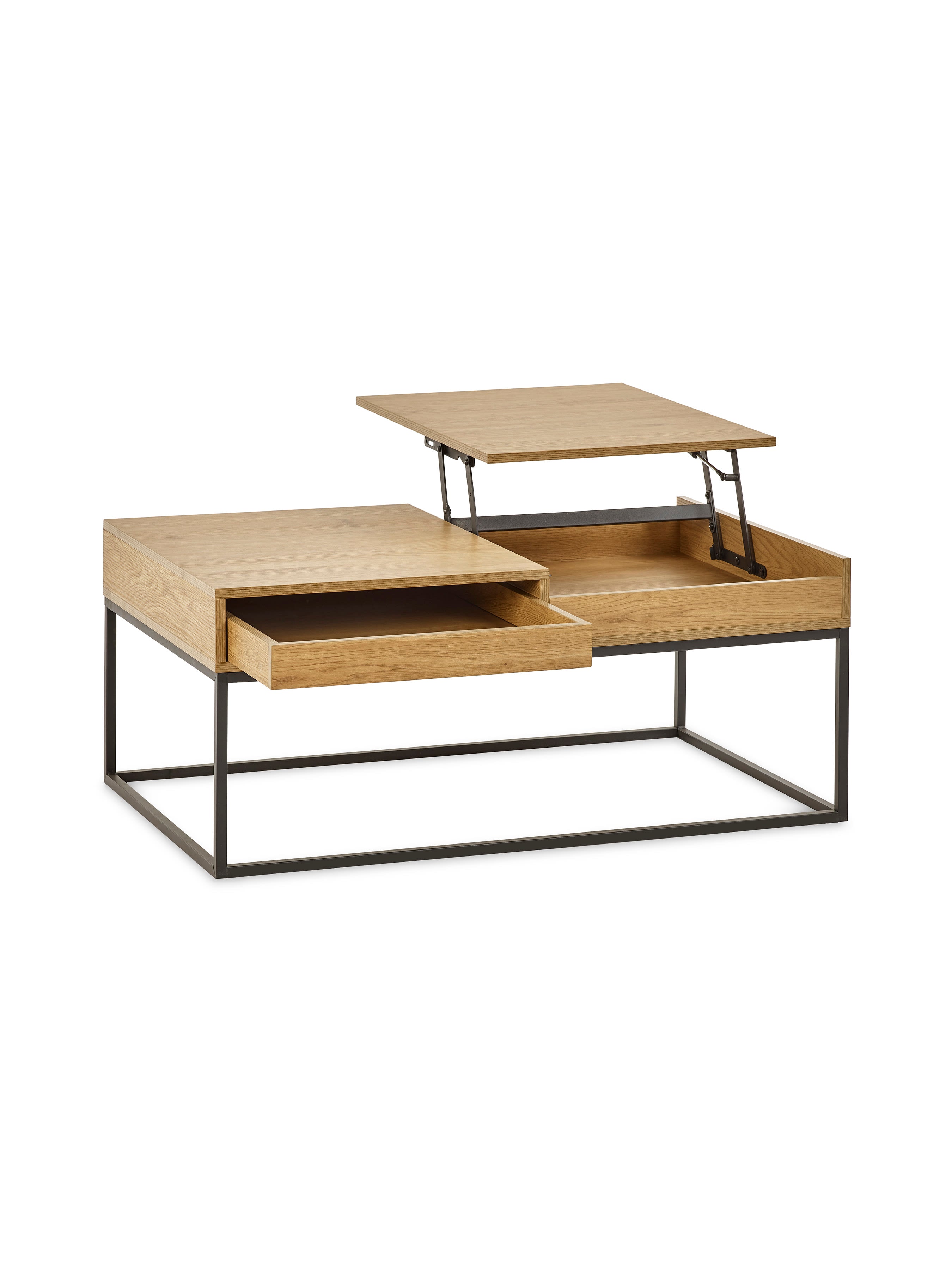 Kade 100cm Oak Effect Rectangular Storage Coffee Table