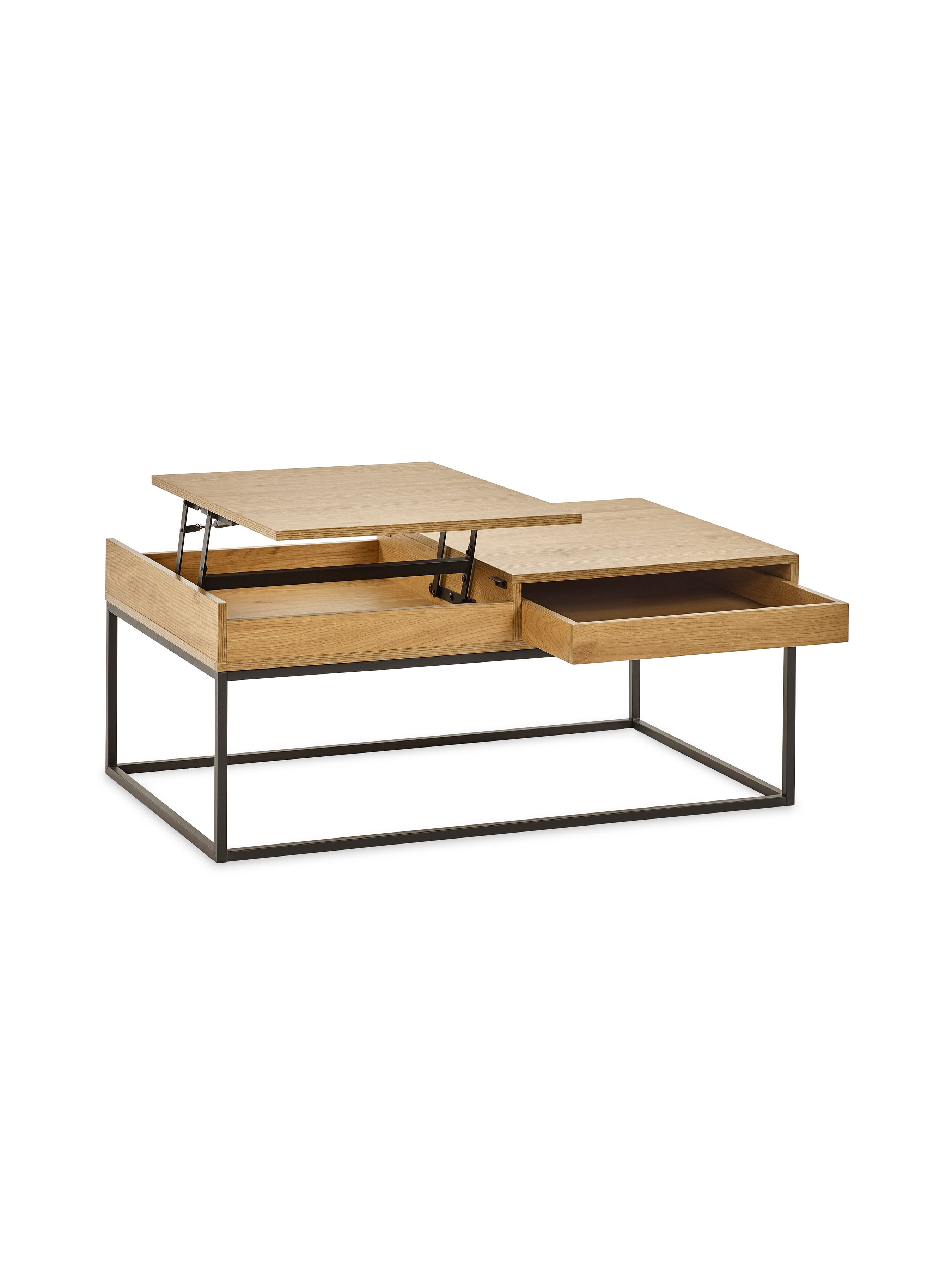 Kade 100cm Oak Effect Rectangular Storage Coffee Table
