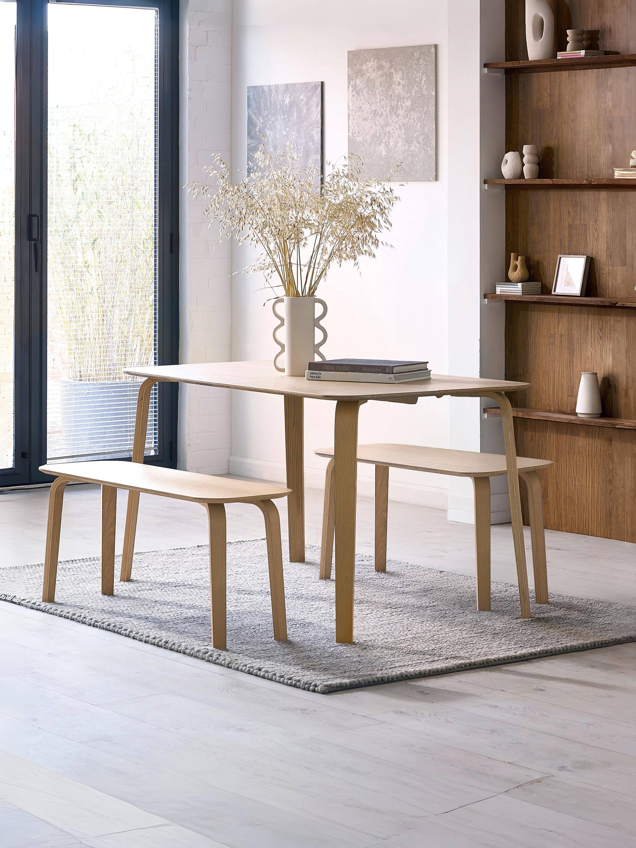 Kaito Dining Set – Light Oak Effect