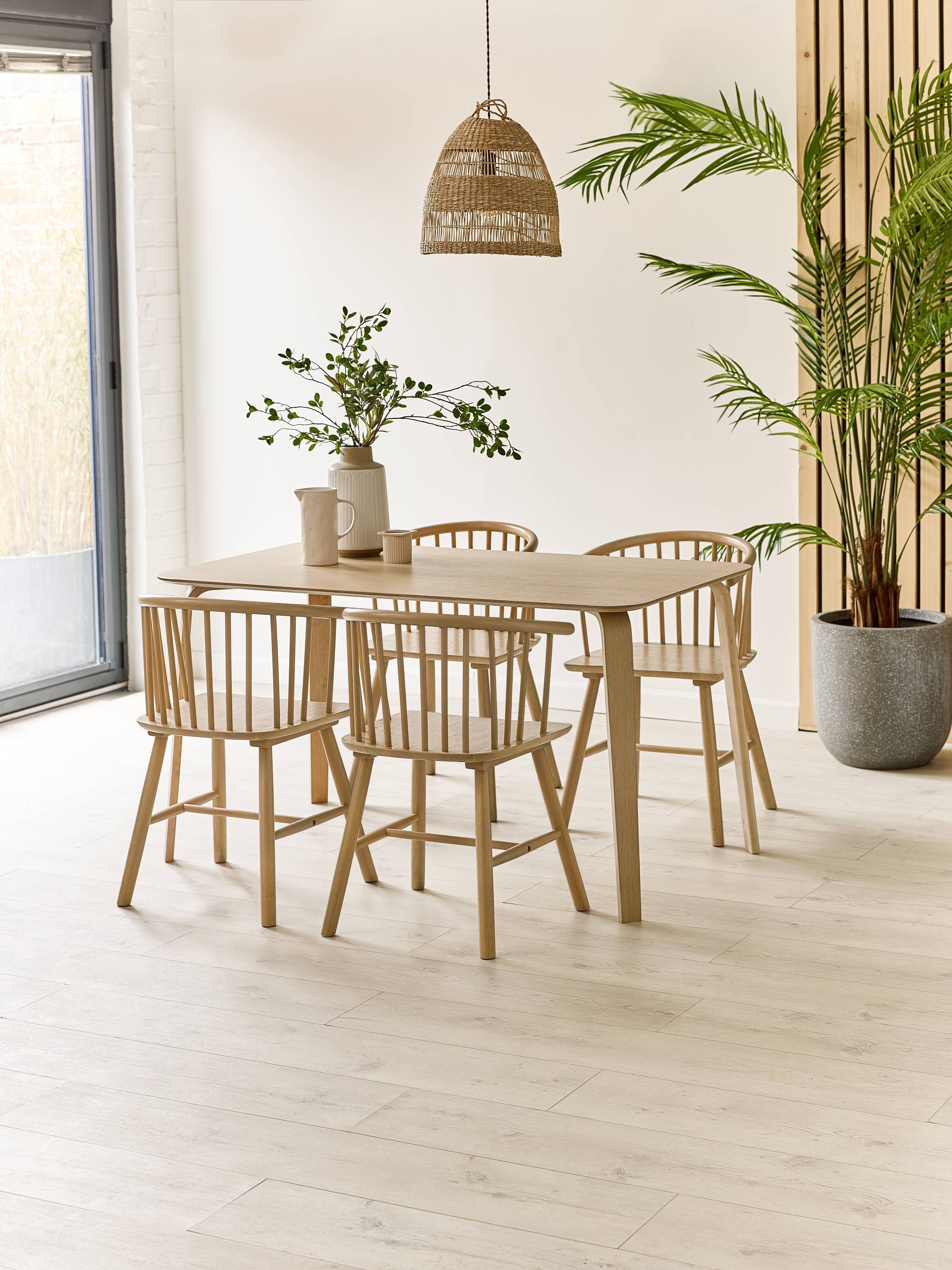 Kaito Dining Set – Light Oak Effect